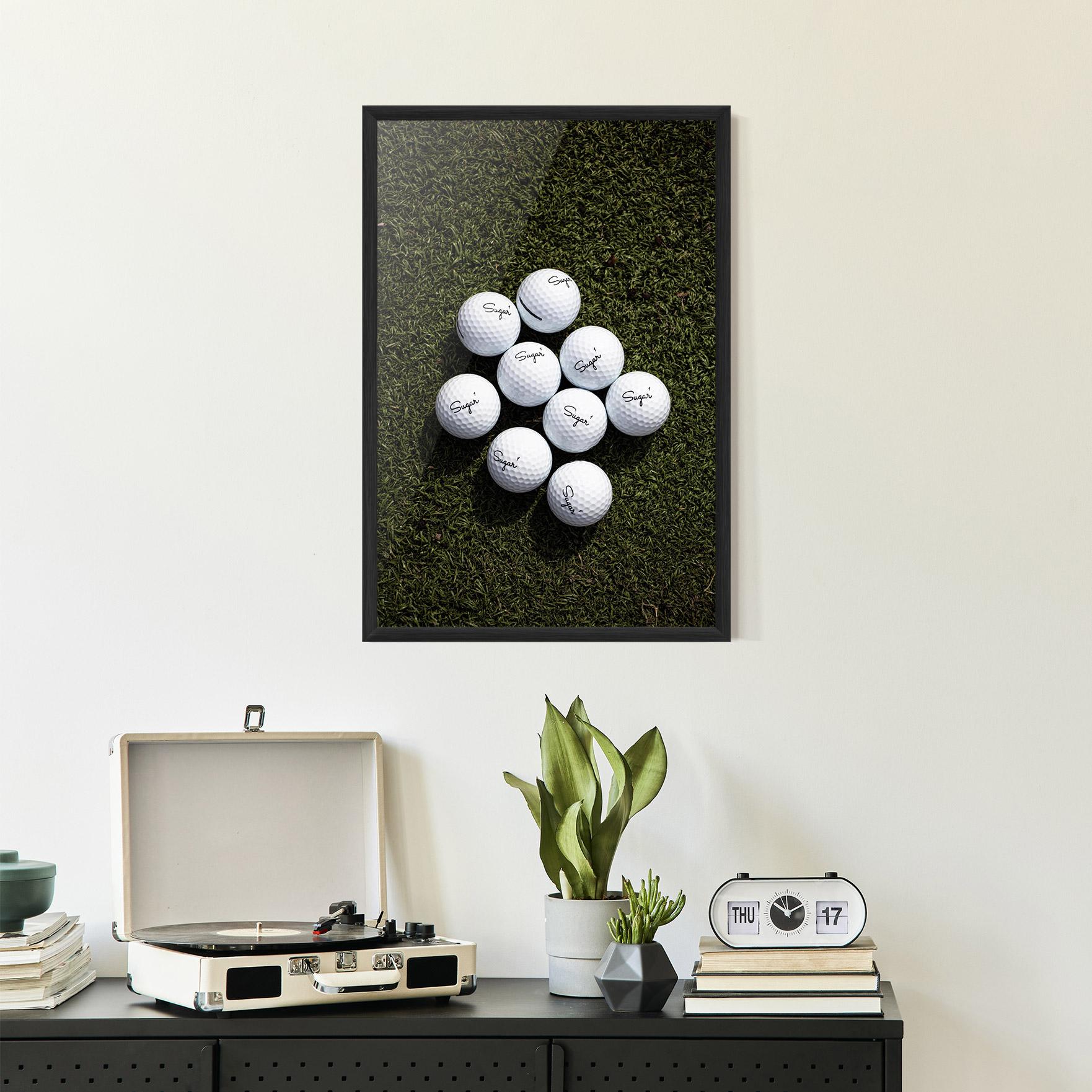 Plakat w Ramie Sugar 1 Golf Balls mockup 2