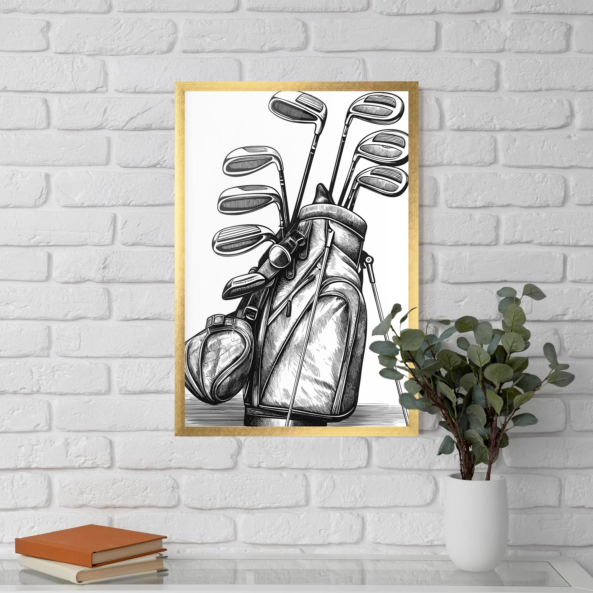 Plakat w Ramie Golf Club mockup 5