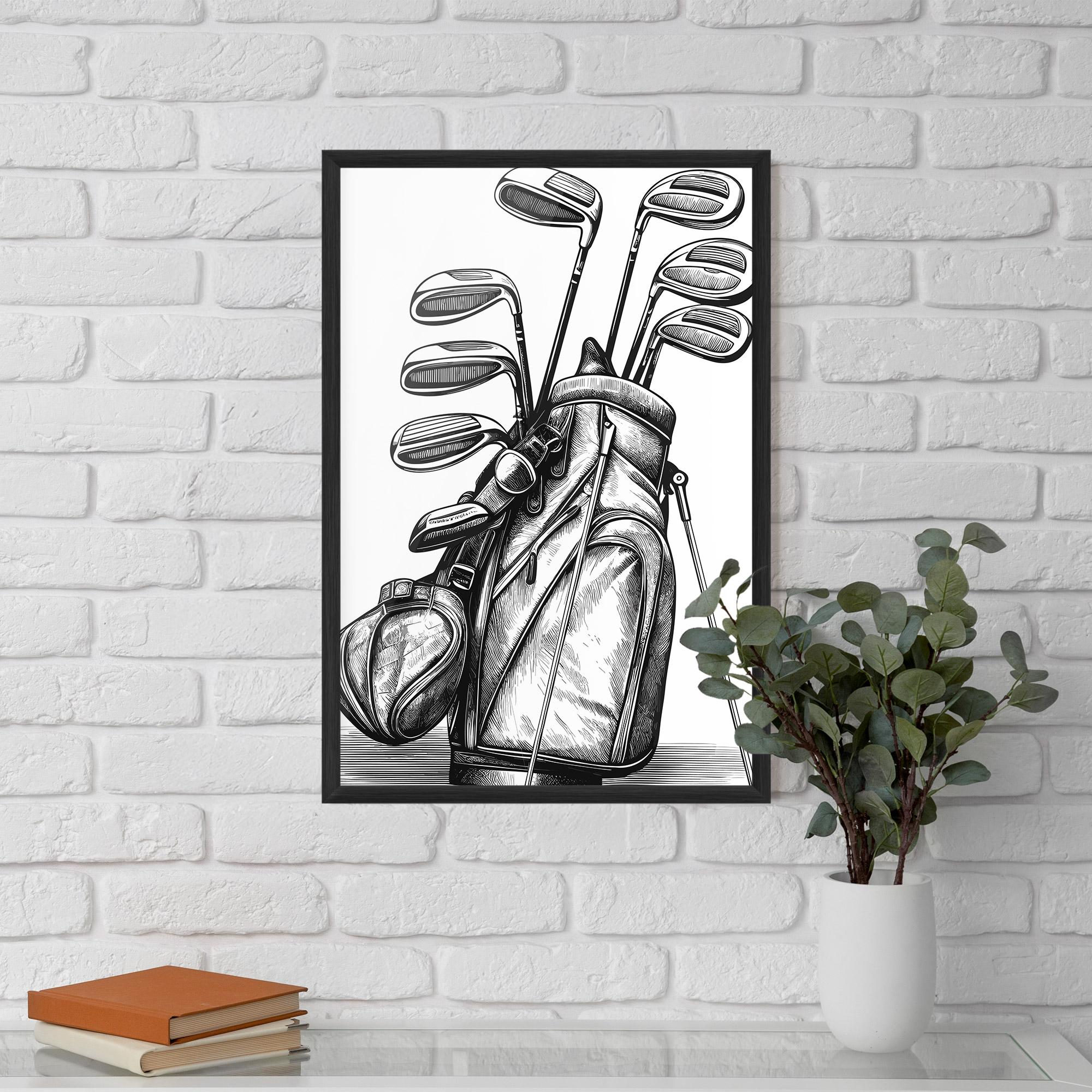 Plakat w Ramie Golf Club mockup 5