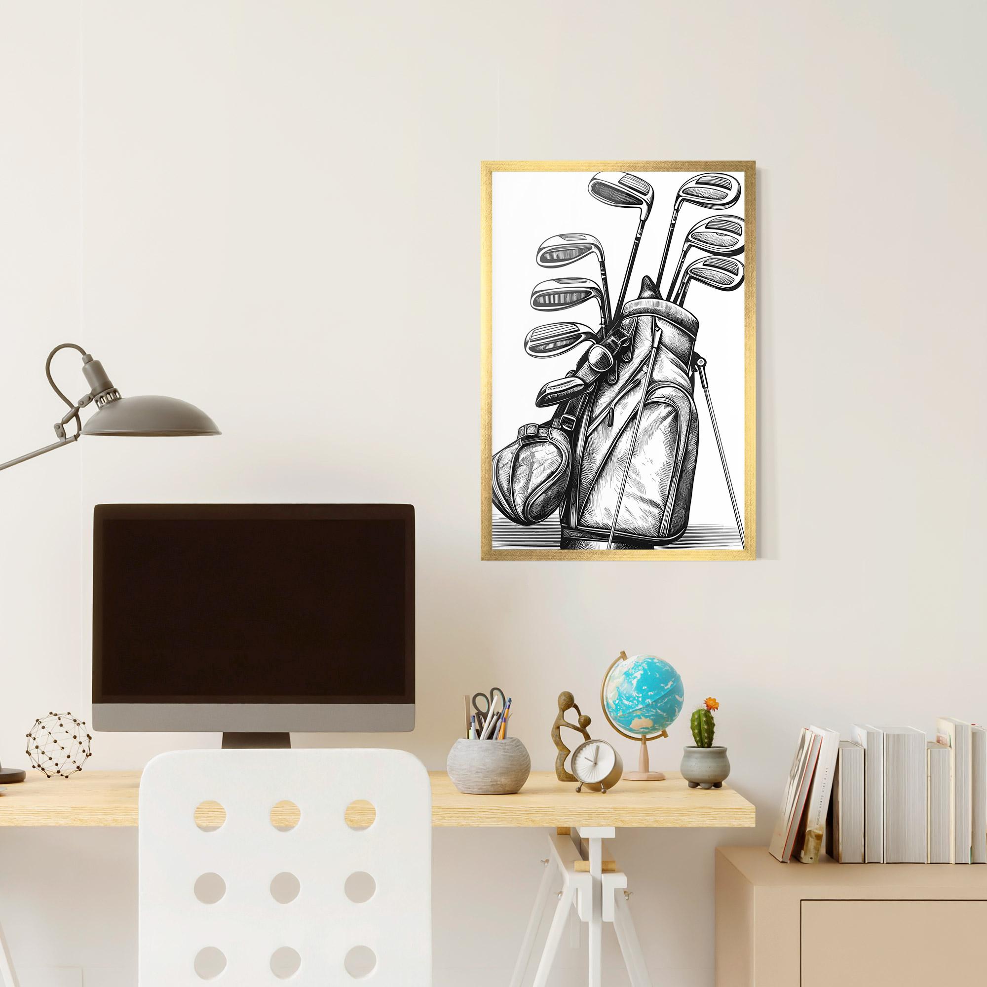 Plakat w Ramie Golf Club mockup 6