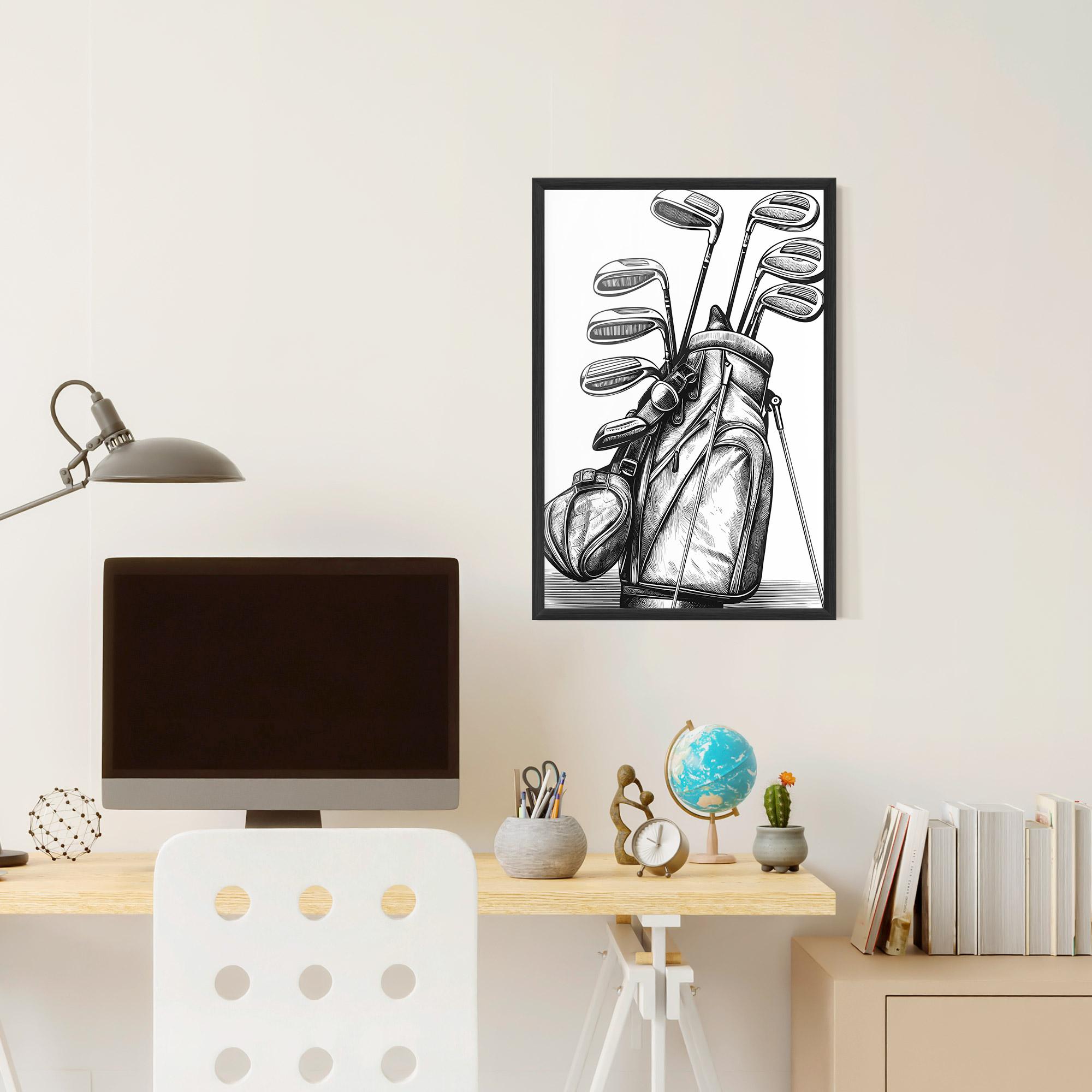 Plakat w Ramie Golf Club mockup 6