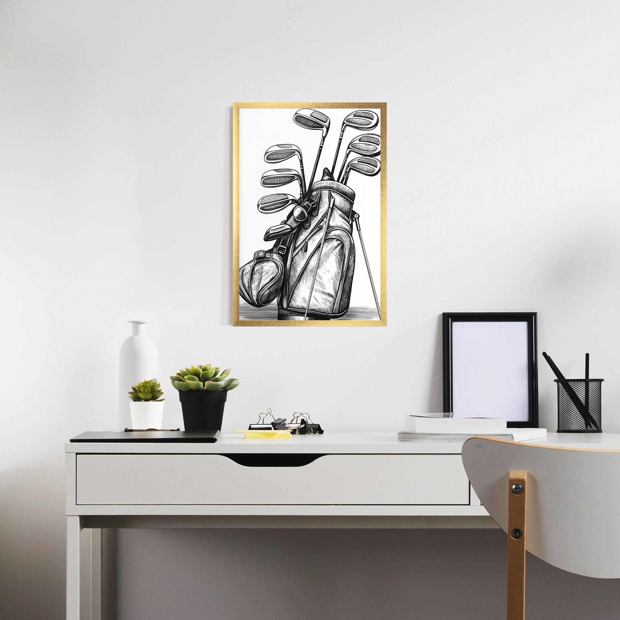 Plakat w Ramie Golf Club mockup 7