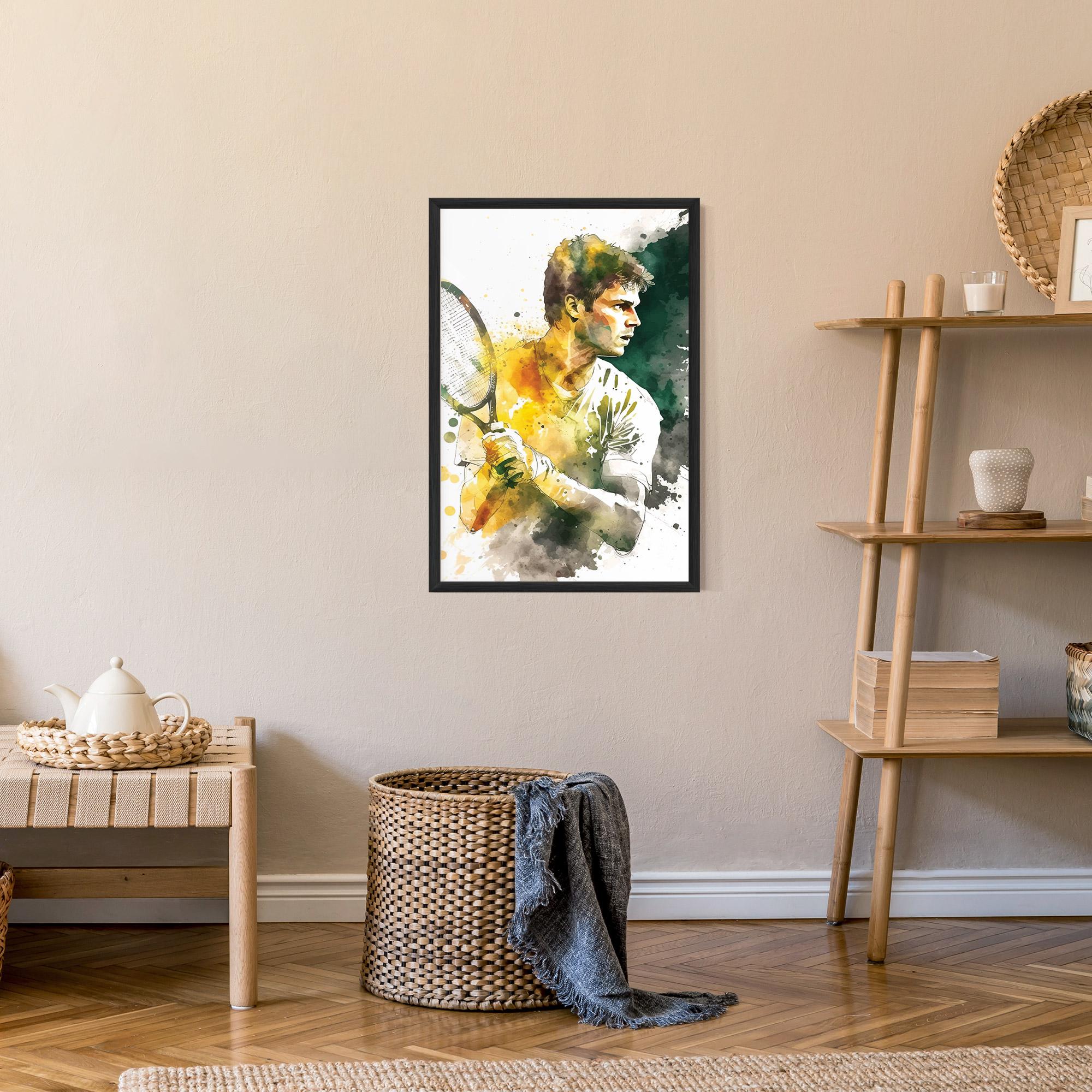 Plakat w Ramie Player Watercolor mockup 9