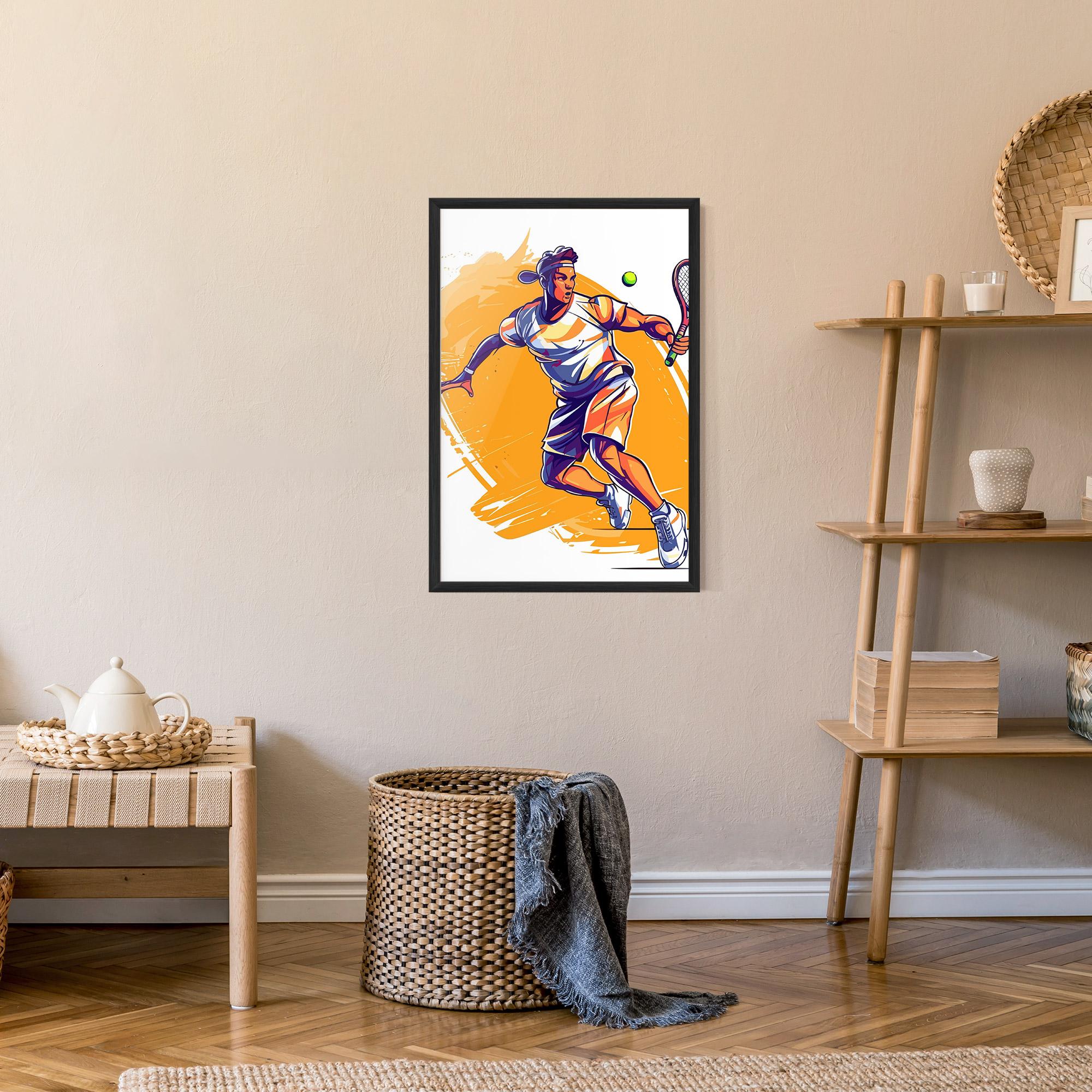 Plakat w Ramie Tennis Woman mockup 9