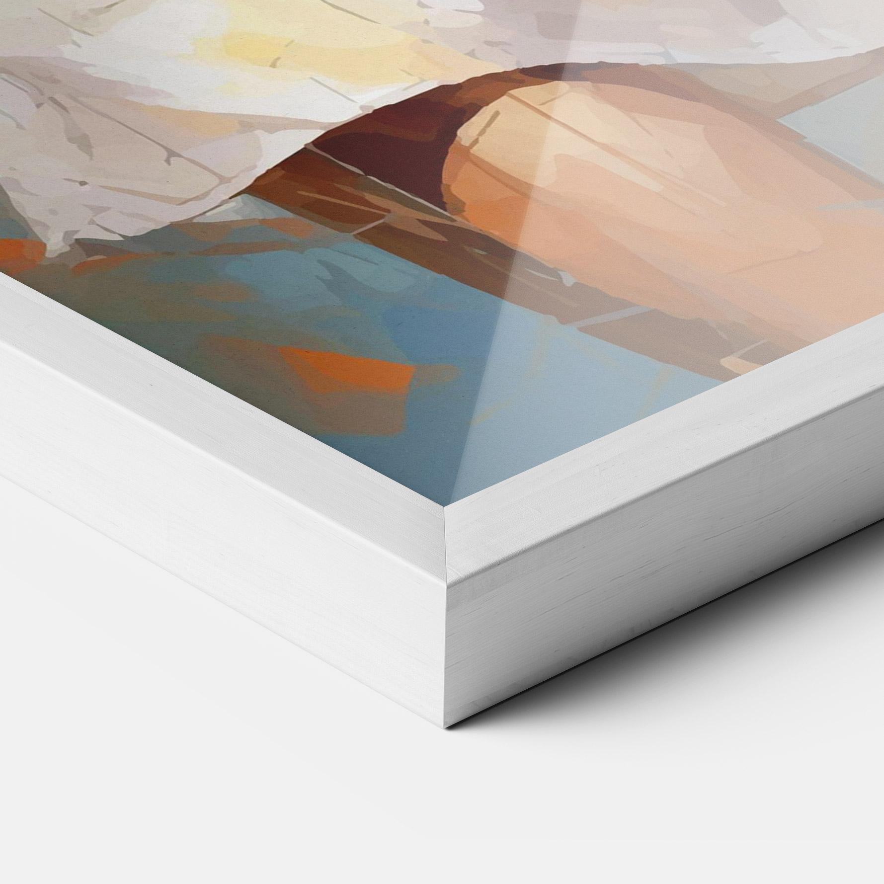 Plakat w Ramie Blonde Tennis Girl mockup 3