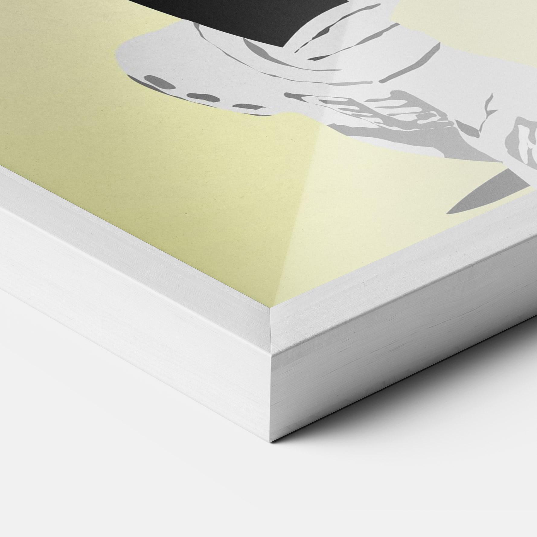 Plakat w Ramie Yellow Light Tennis mockup 3