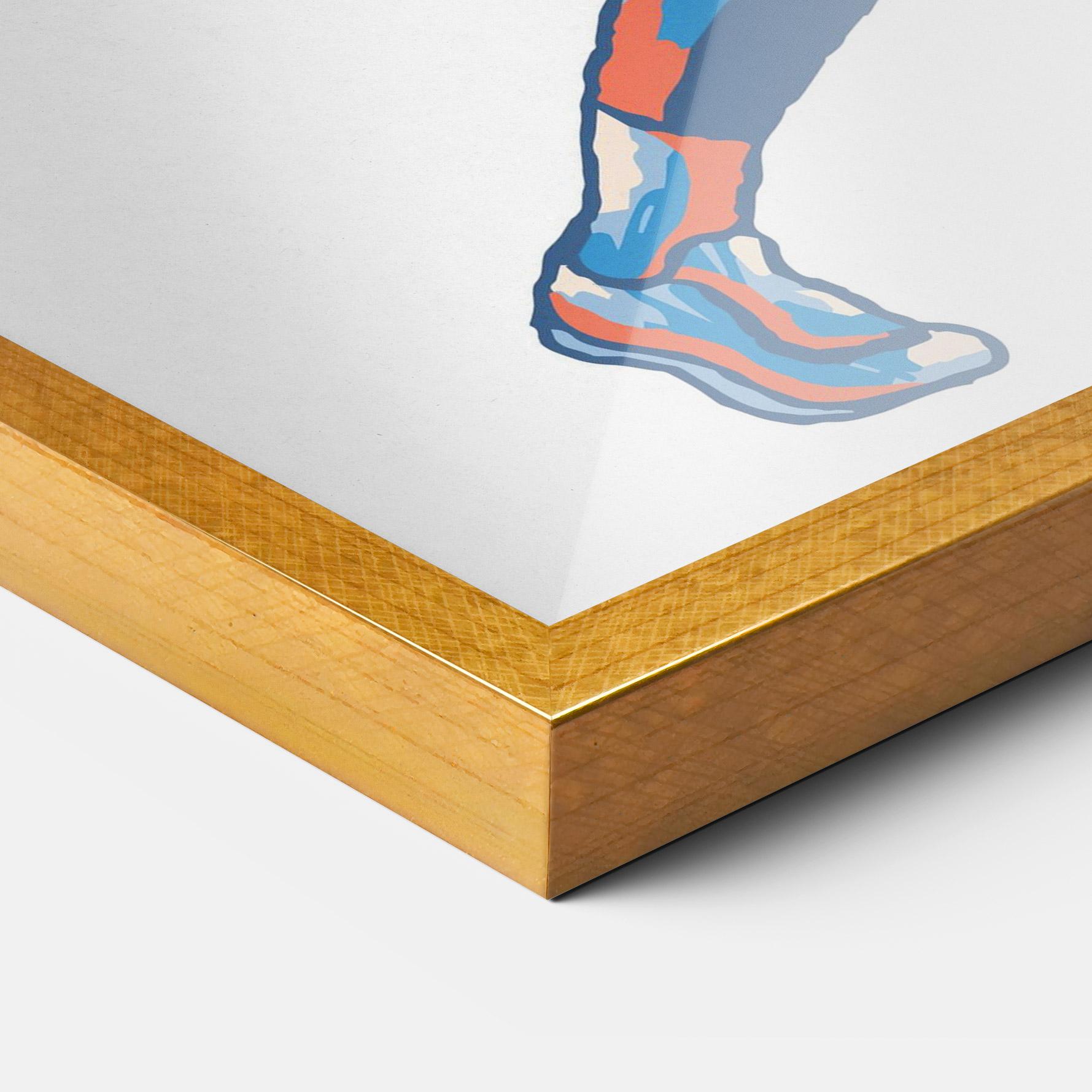 Plakat w Ramie Blue Red Tennis mockup 3