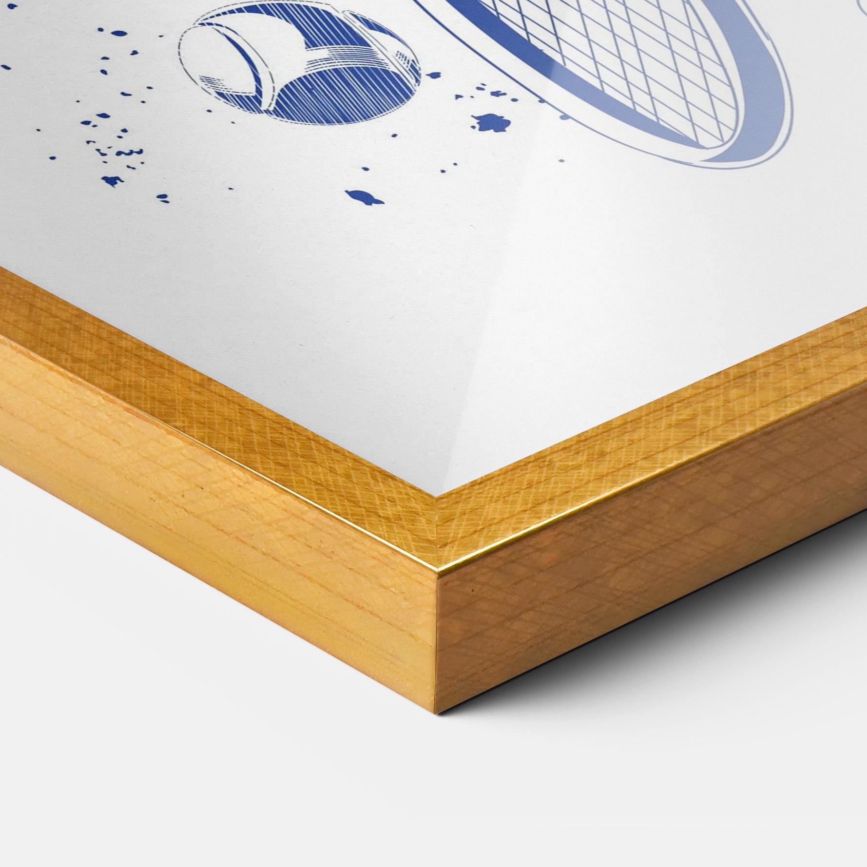 Plakat w Ramie Blue Tennis mockup 3