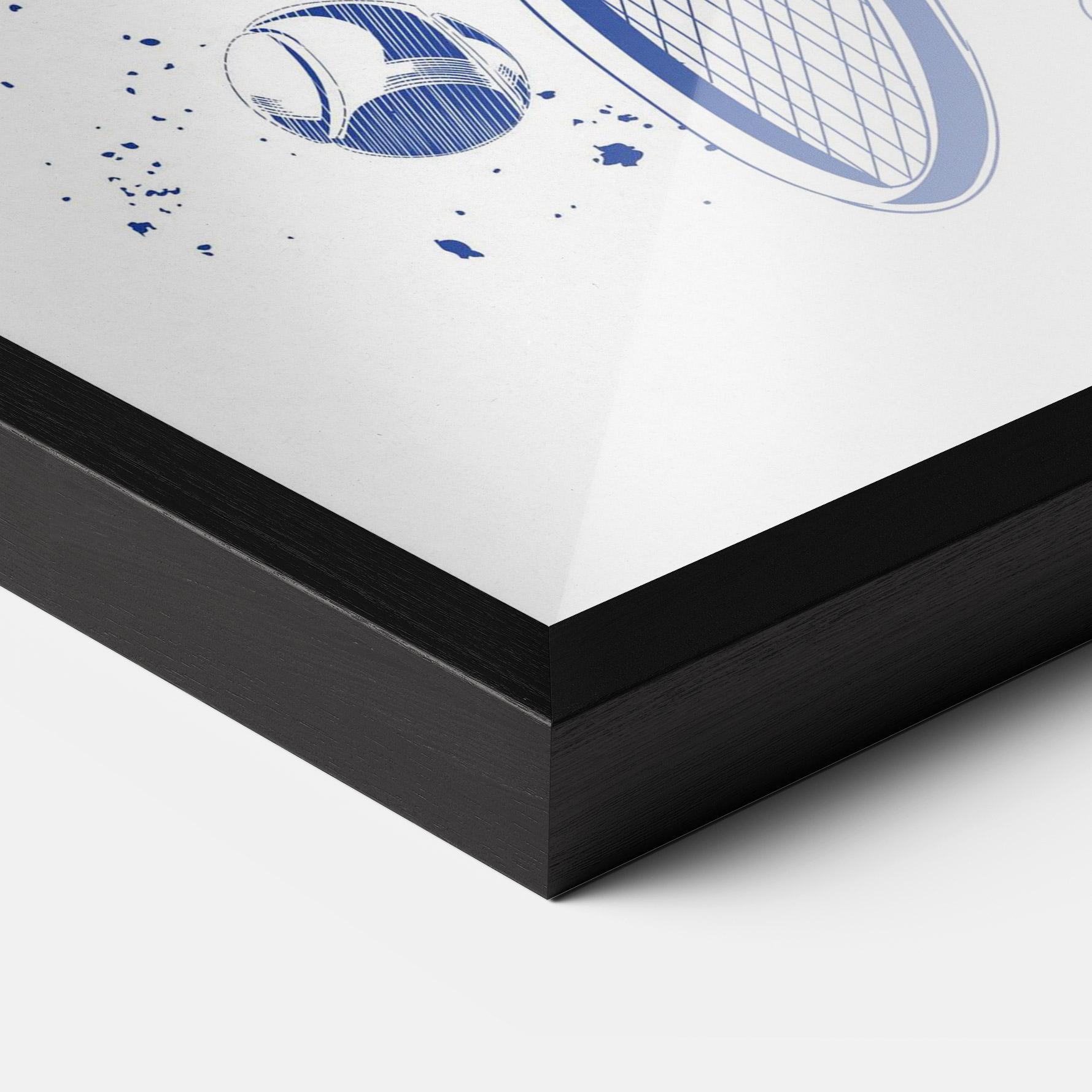 Plakat w Ramie Blue Tennis mockup 3