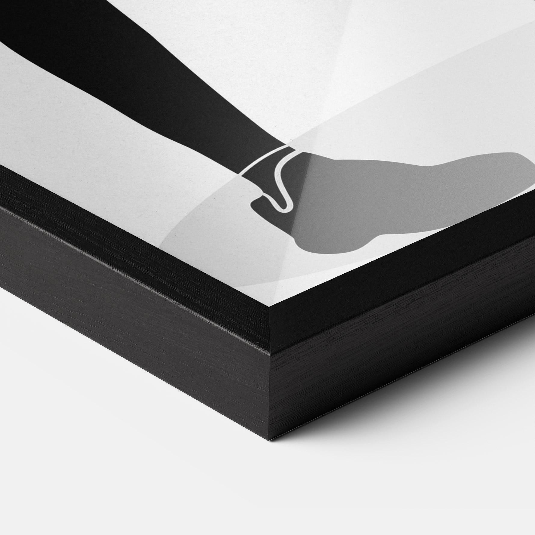 Plakat w Ramie Female Tennis Player mockup 3