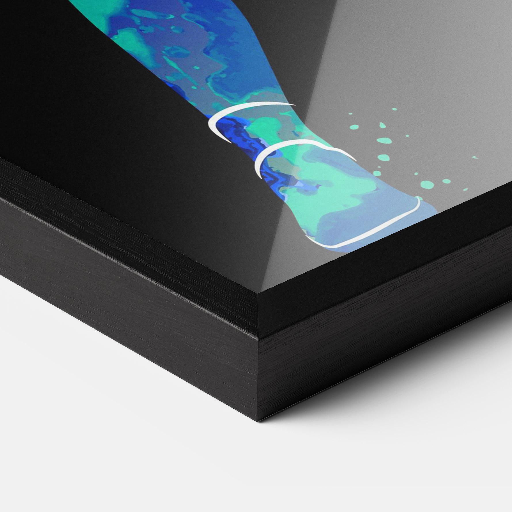 Plakat w Ramie Green Orange Tennis mockup 3