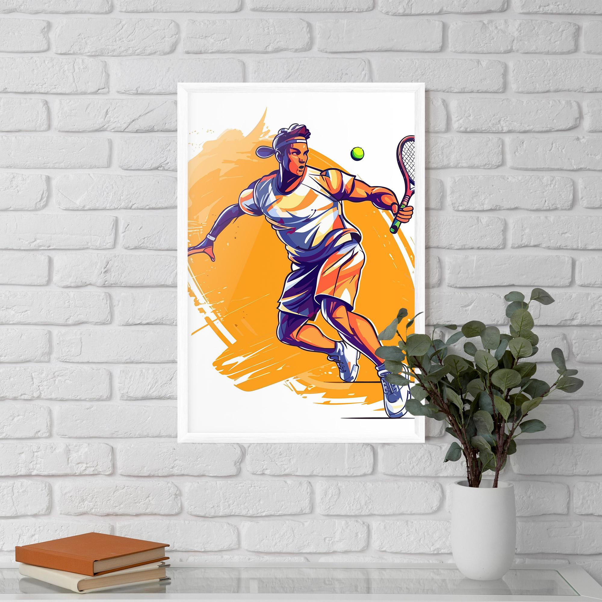 Plakat w Ramie Tennis Woman mockup 5
