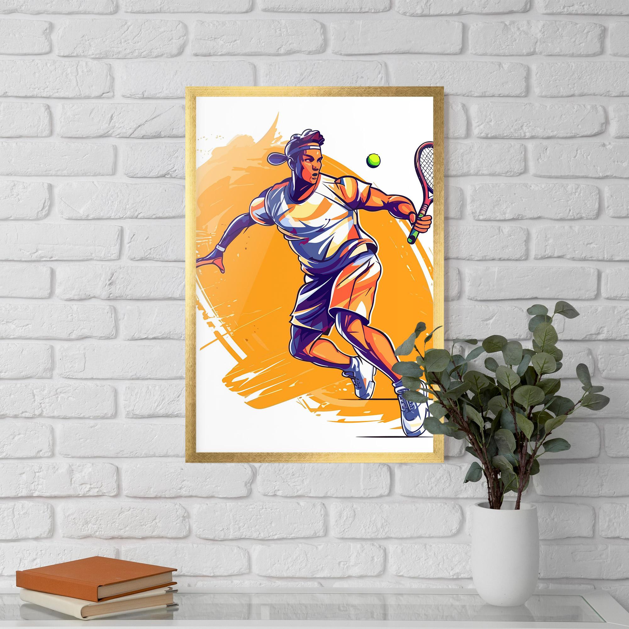 Plakat w Ramie Tennis Woman mockup 5