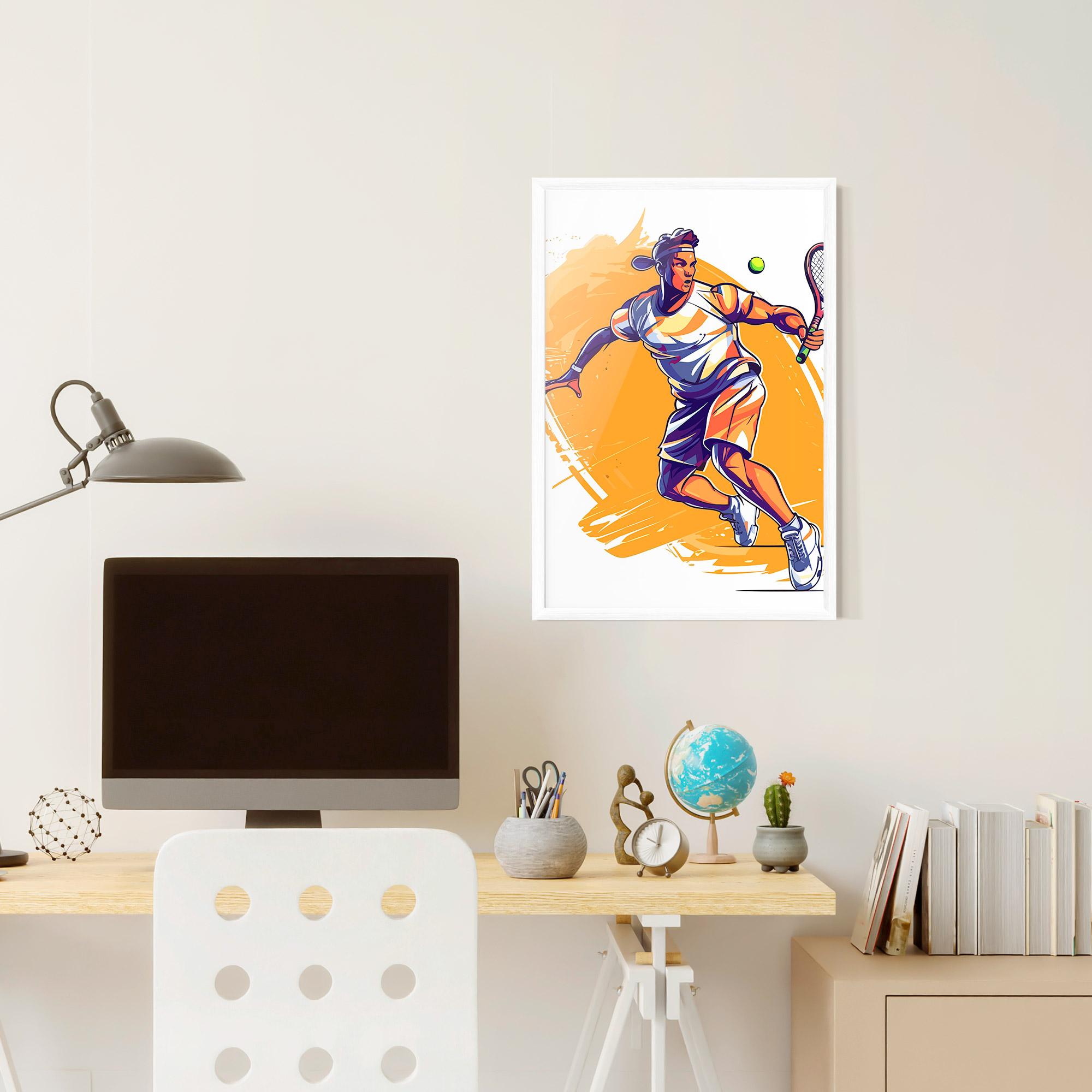 Plakat w Ramie Tennis Woman mockup 6