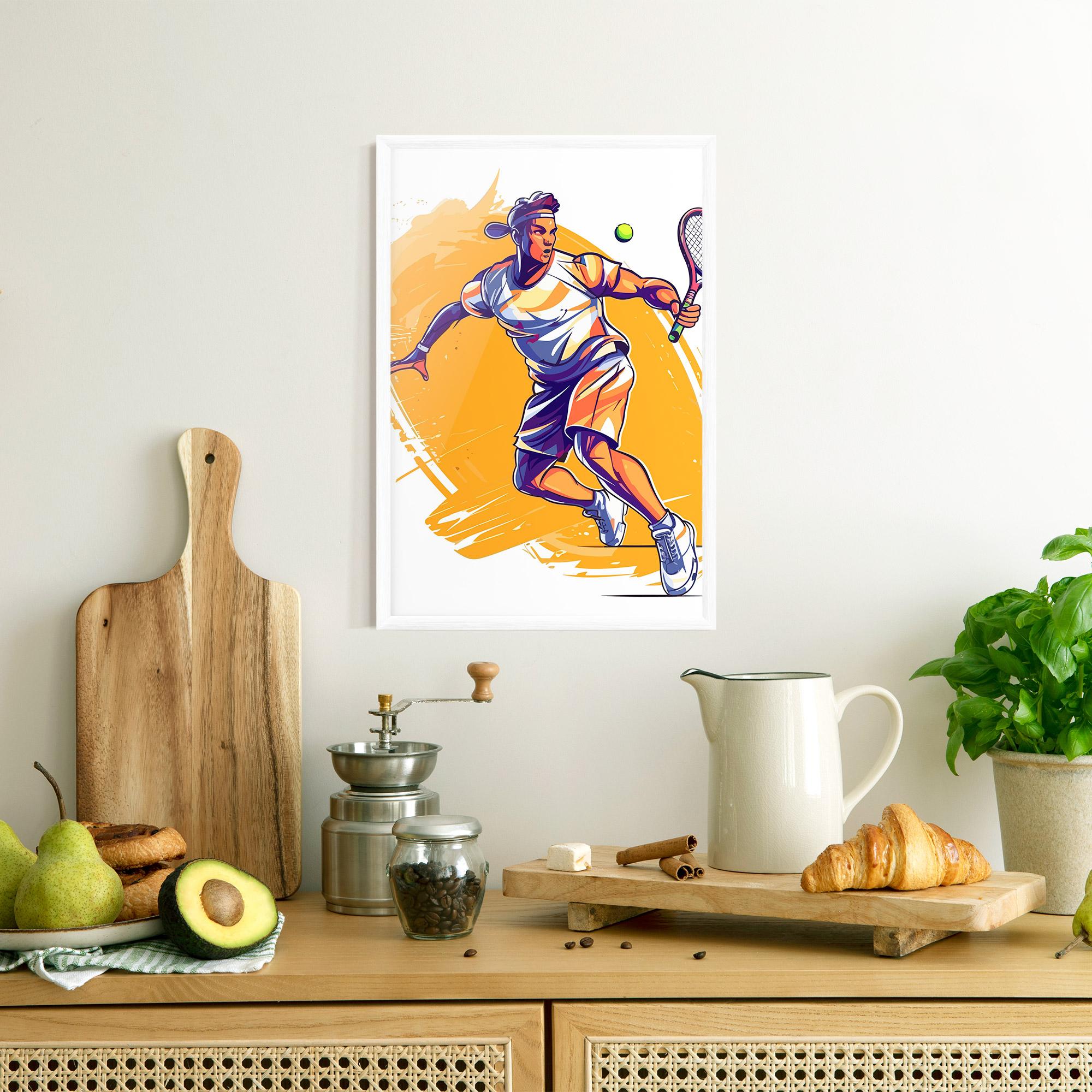Plakat w Ramie Tennis Woman mockup 8