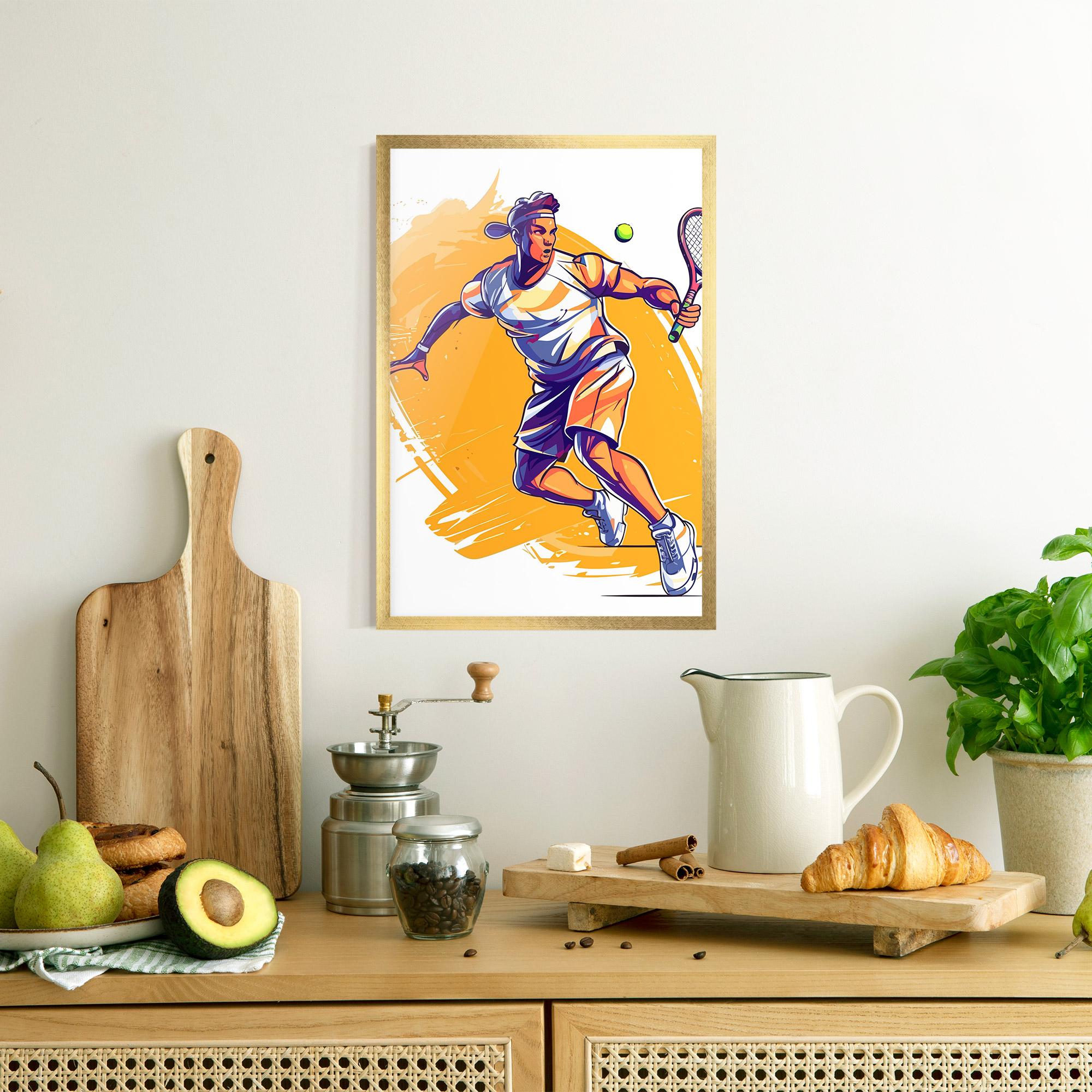 Plakat w Ramie Tennis Woman mockup 8
