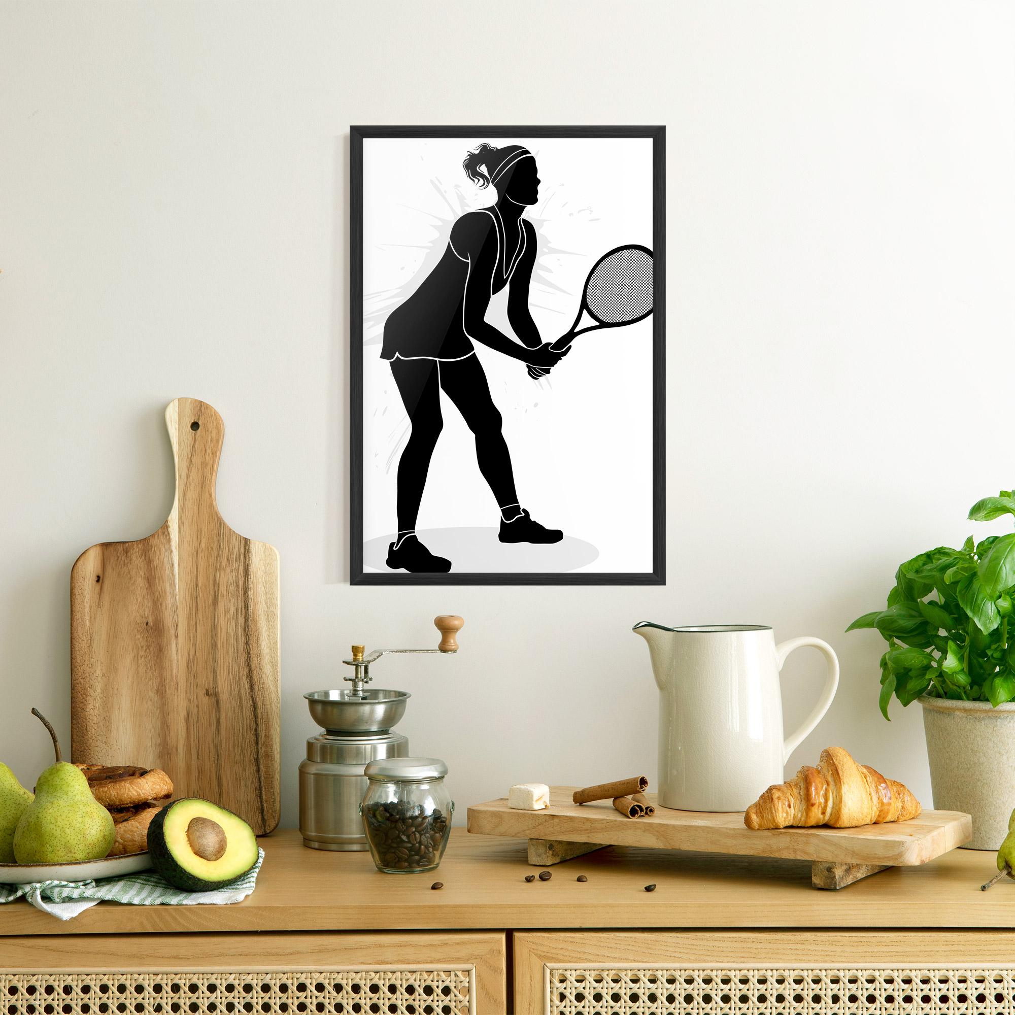 Plakat w Ramie Female Tennis Player mockup 8