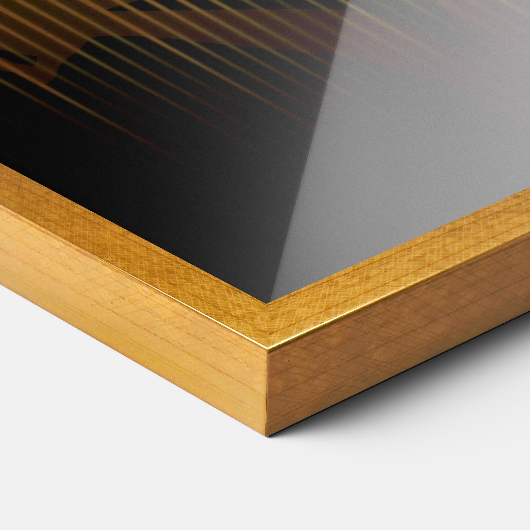 Plakat w Ramie Yellow Light Yoga mockup 3