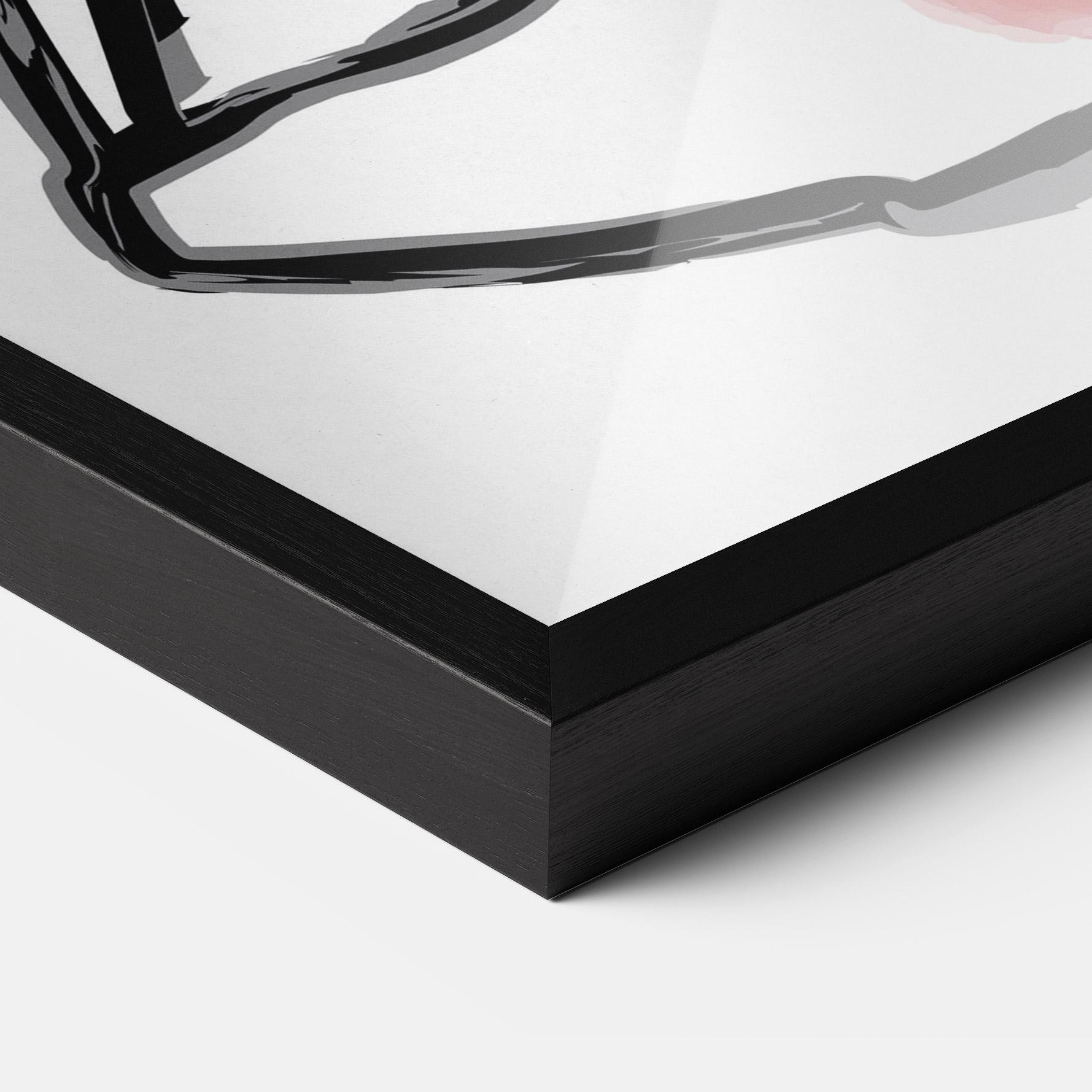 Plakat w Ramie Yoga Color mockup 3