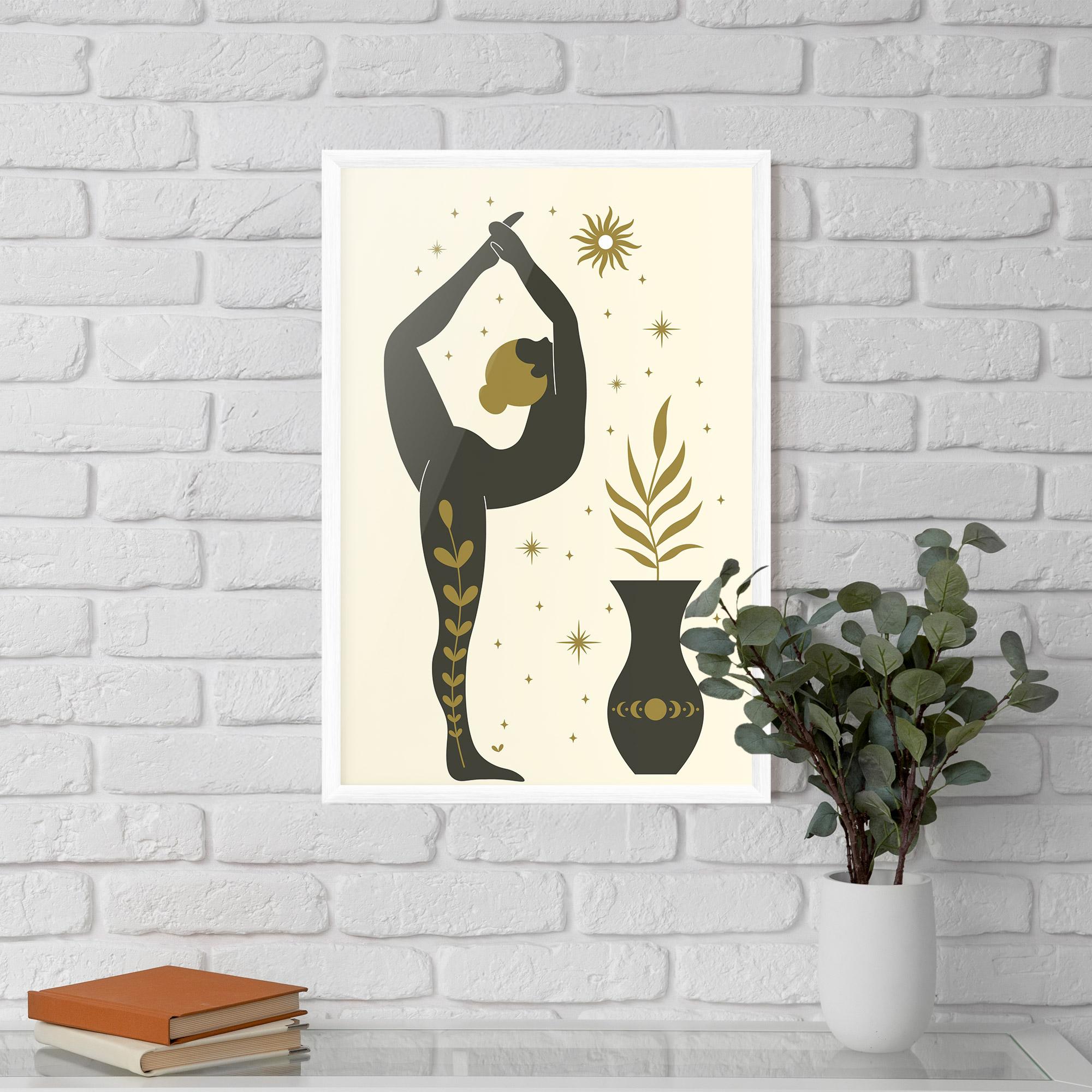 Plakat w Ramie Trivikramasana mockup 5