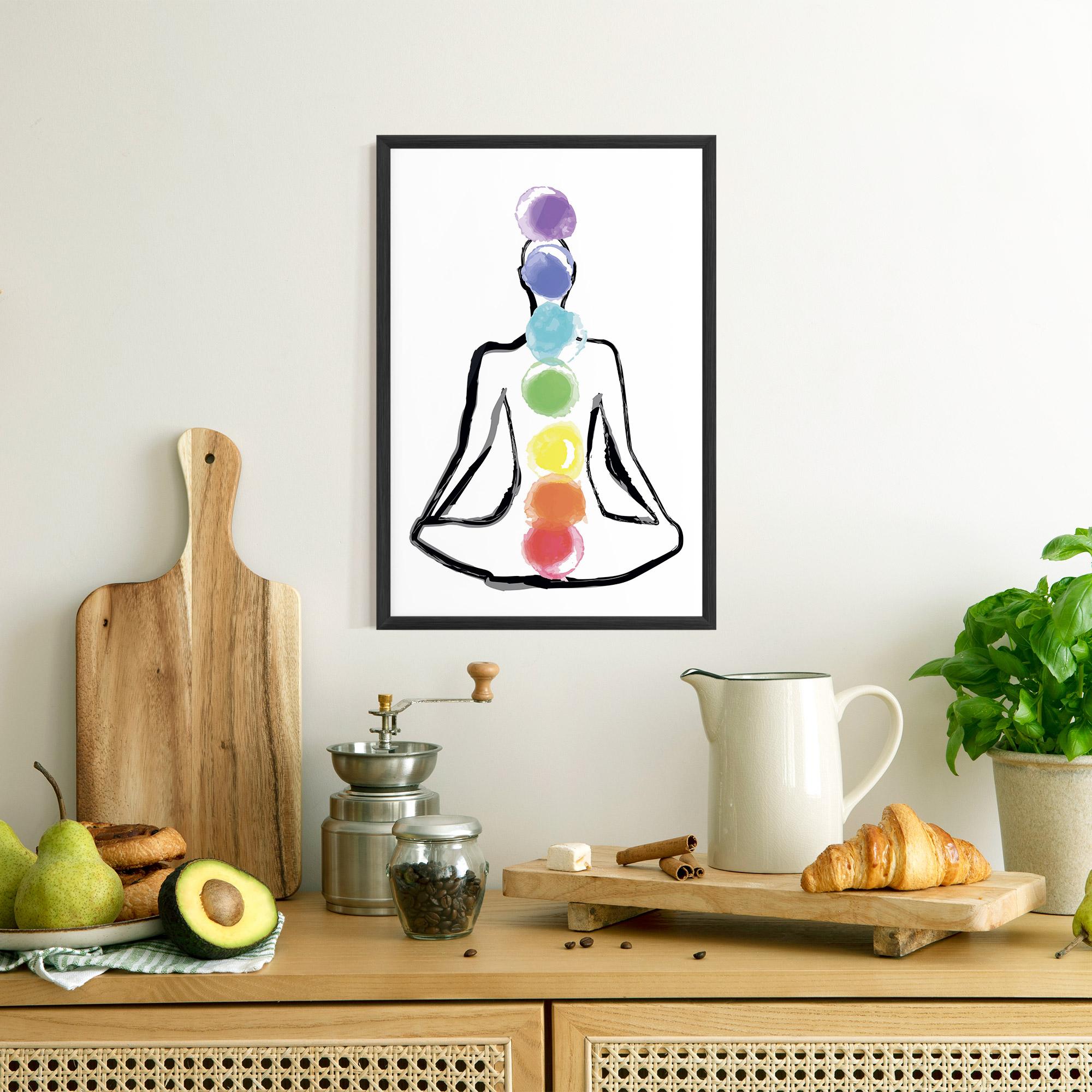 Plakat w Ramie Yoga Color mockup 8