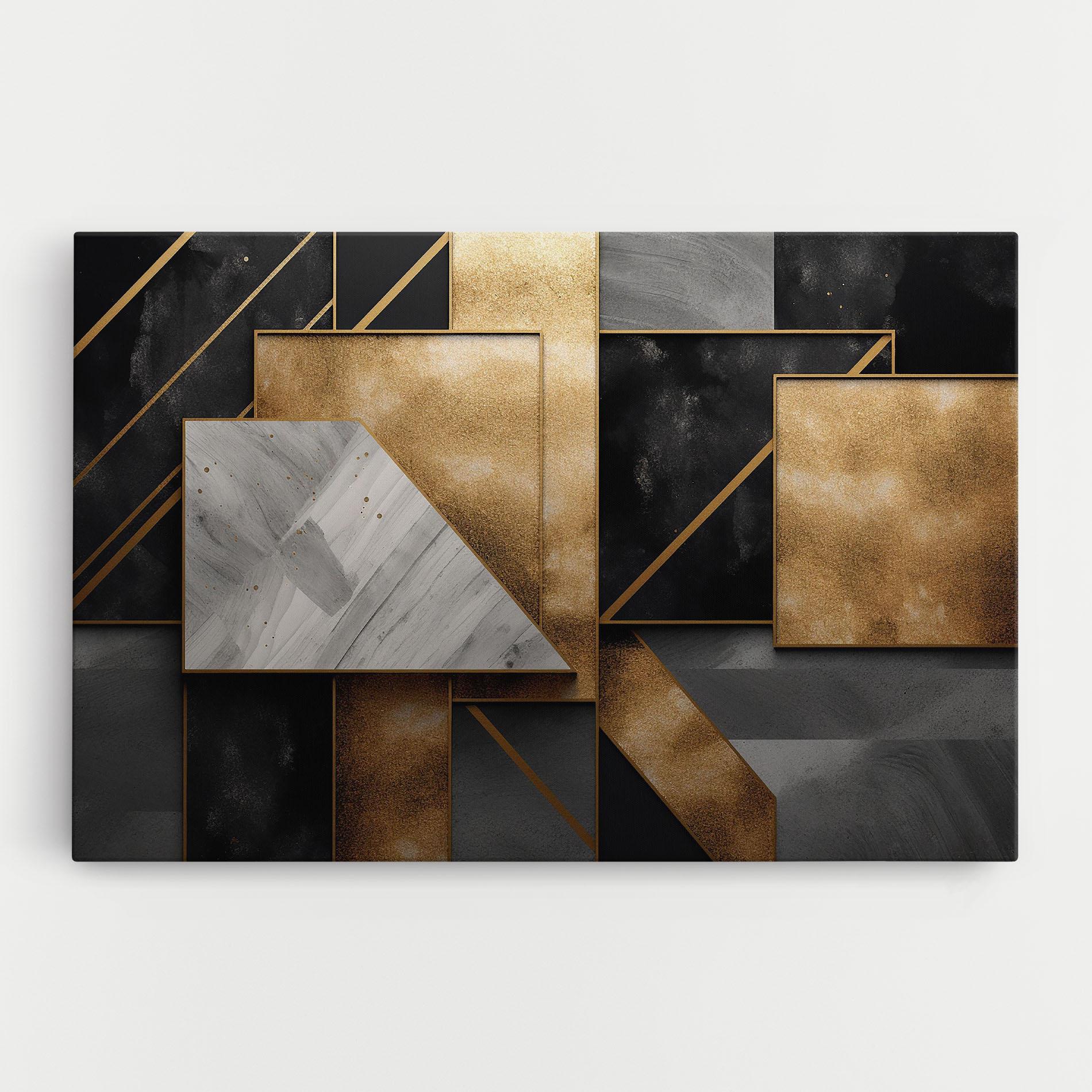 Obraz na Płótnie Abstract Gold Square mockup 0