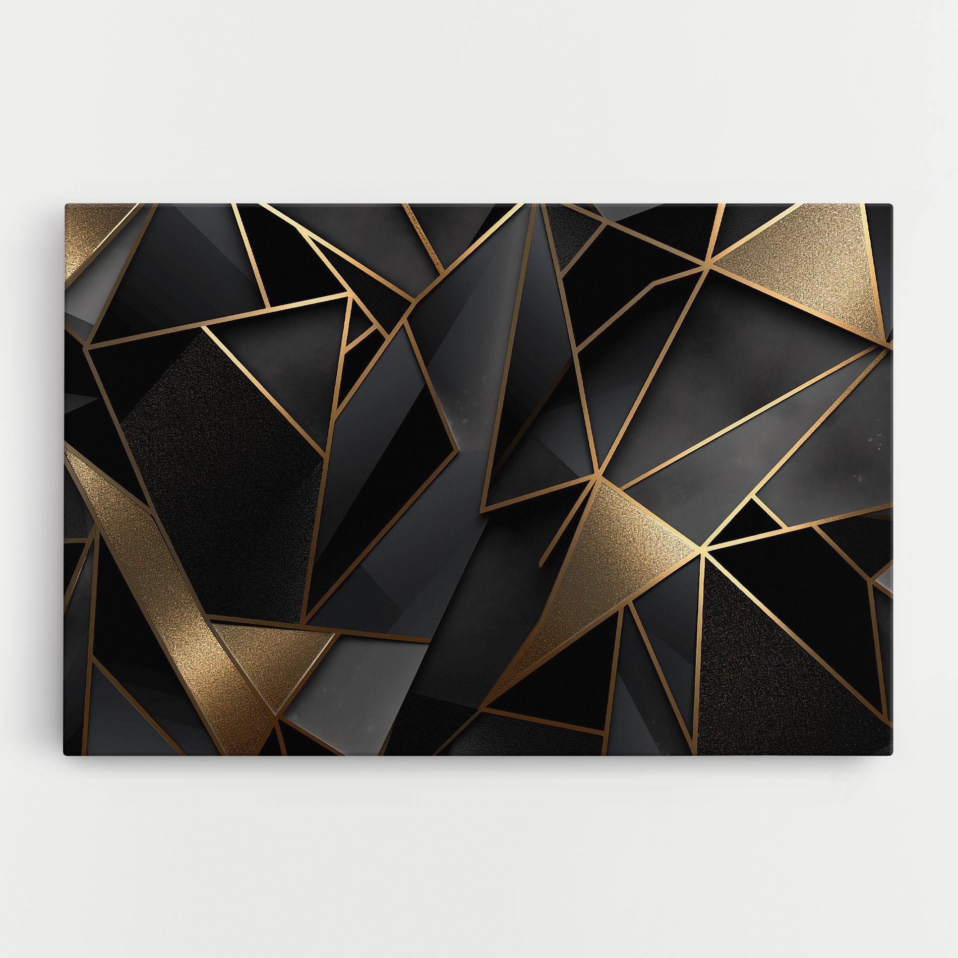 Obraz na Płótnie Abstract Golden Art mockup 0