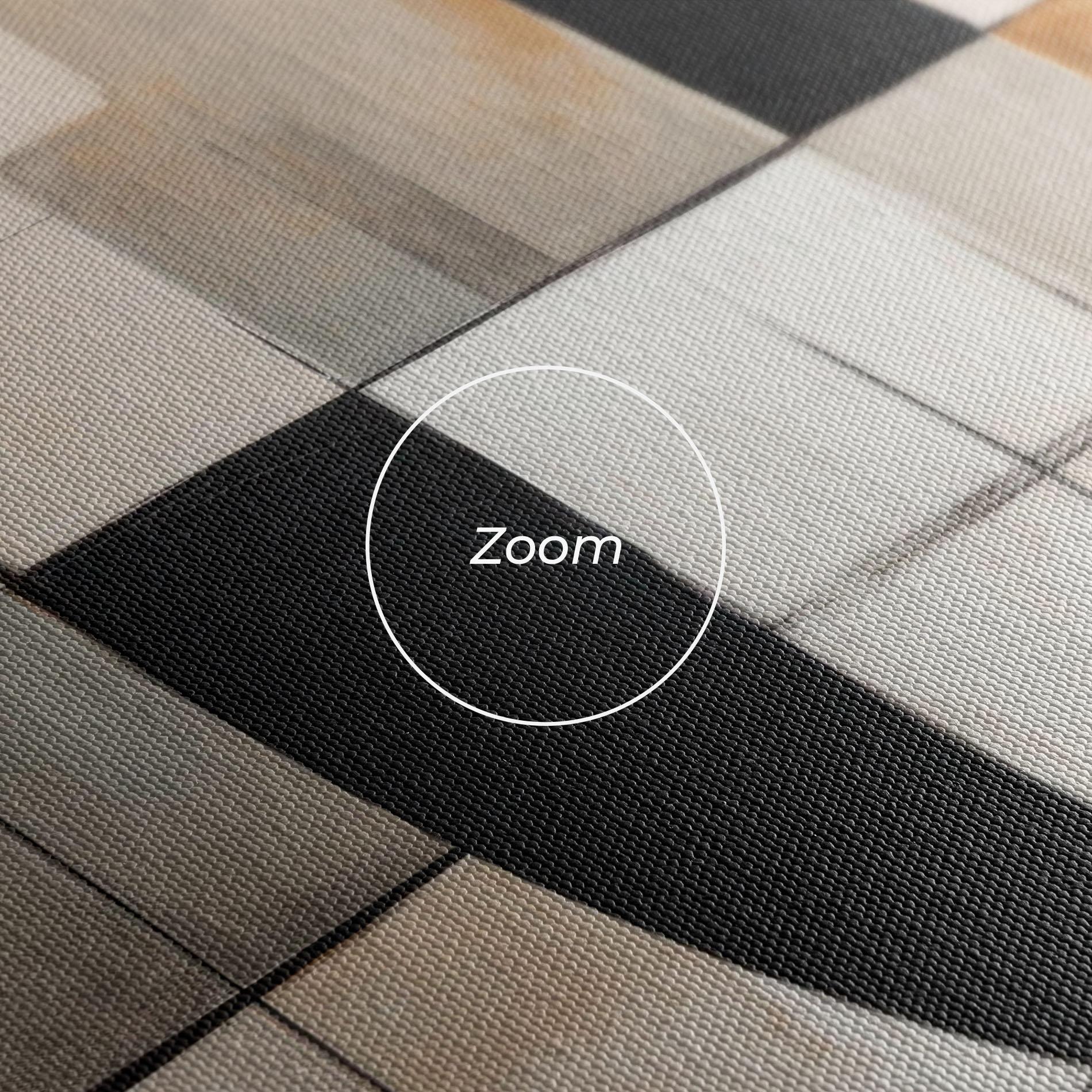 Obraz na Płótnie Black Abstract Lines mockup 3