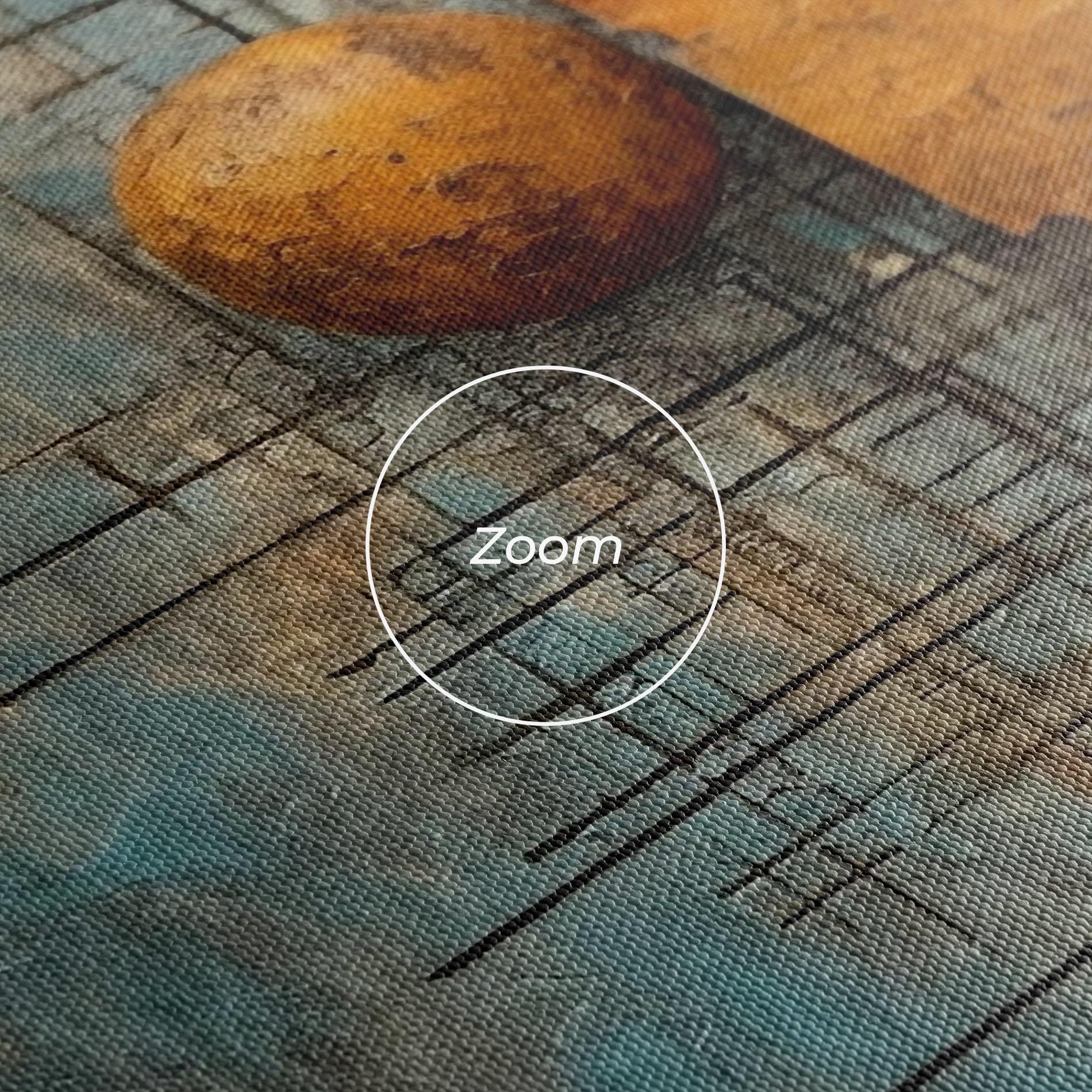 Obraz na Płótnie Orange Square Painting mockup 3