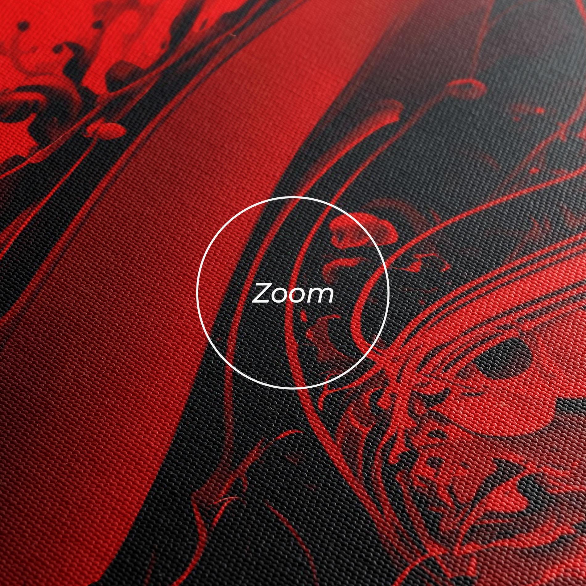 Obraz na Płótnie Smooth Red Color mockup 3