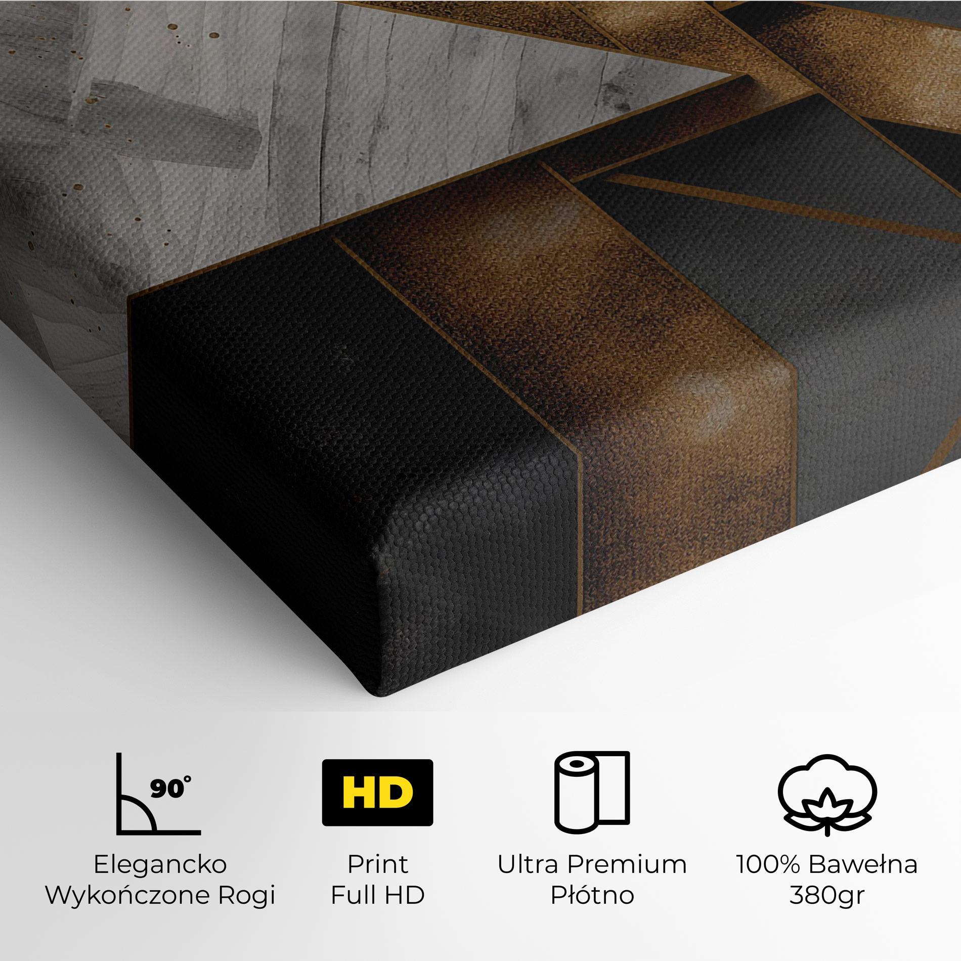 Obraz na Płótnie Abstract Gold Square mockup 4