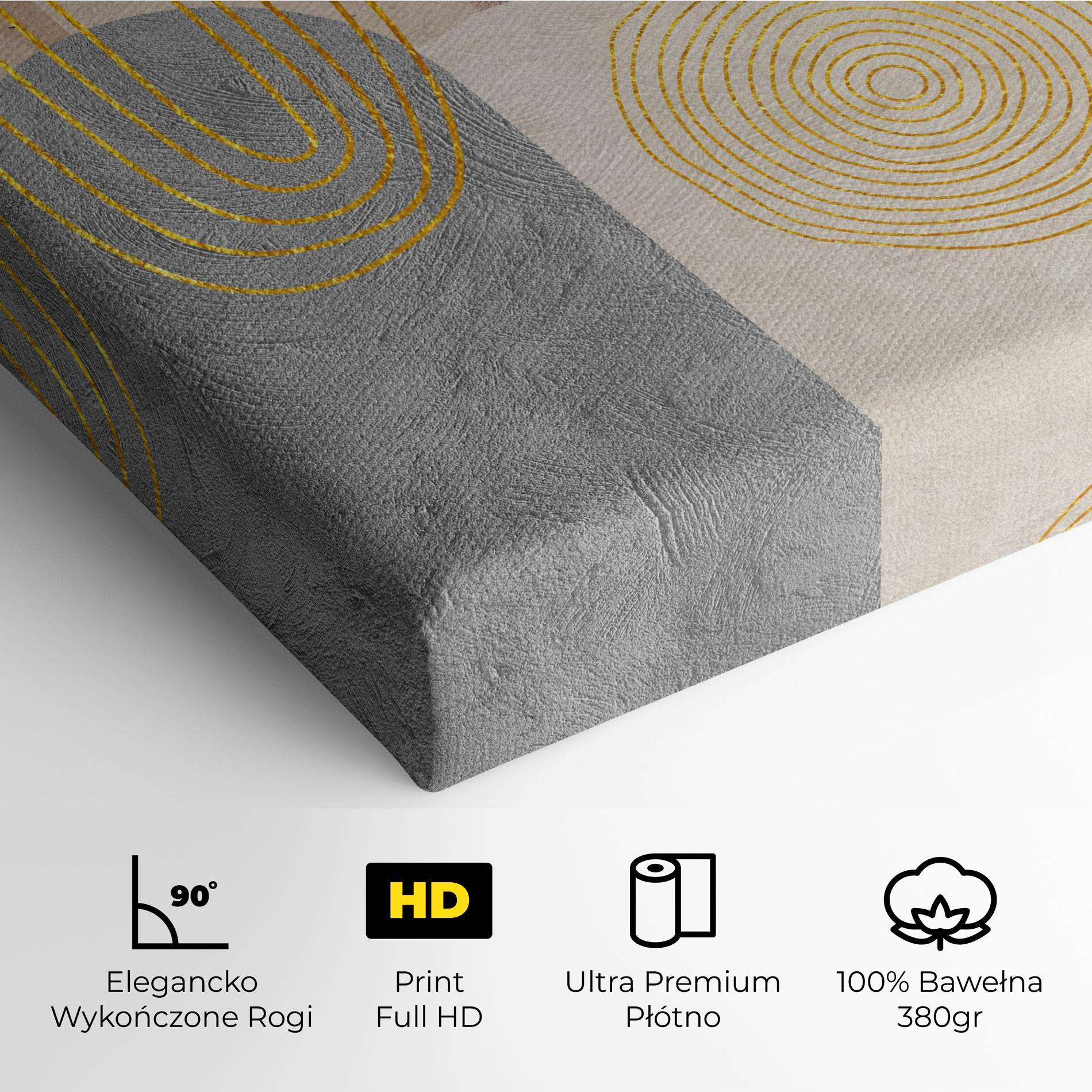 Obraz na Płótnie Gray Orange Painting mockup 4