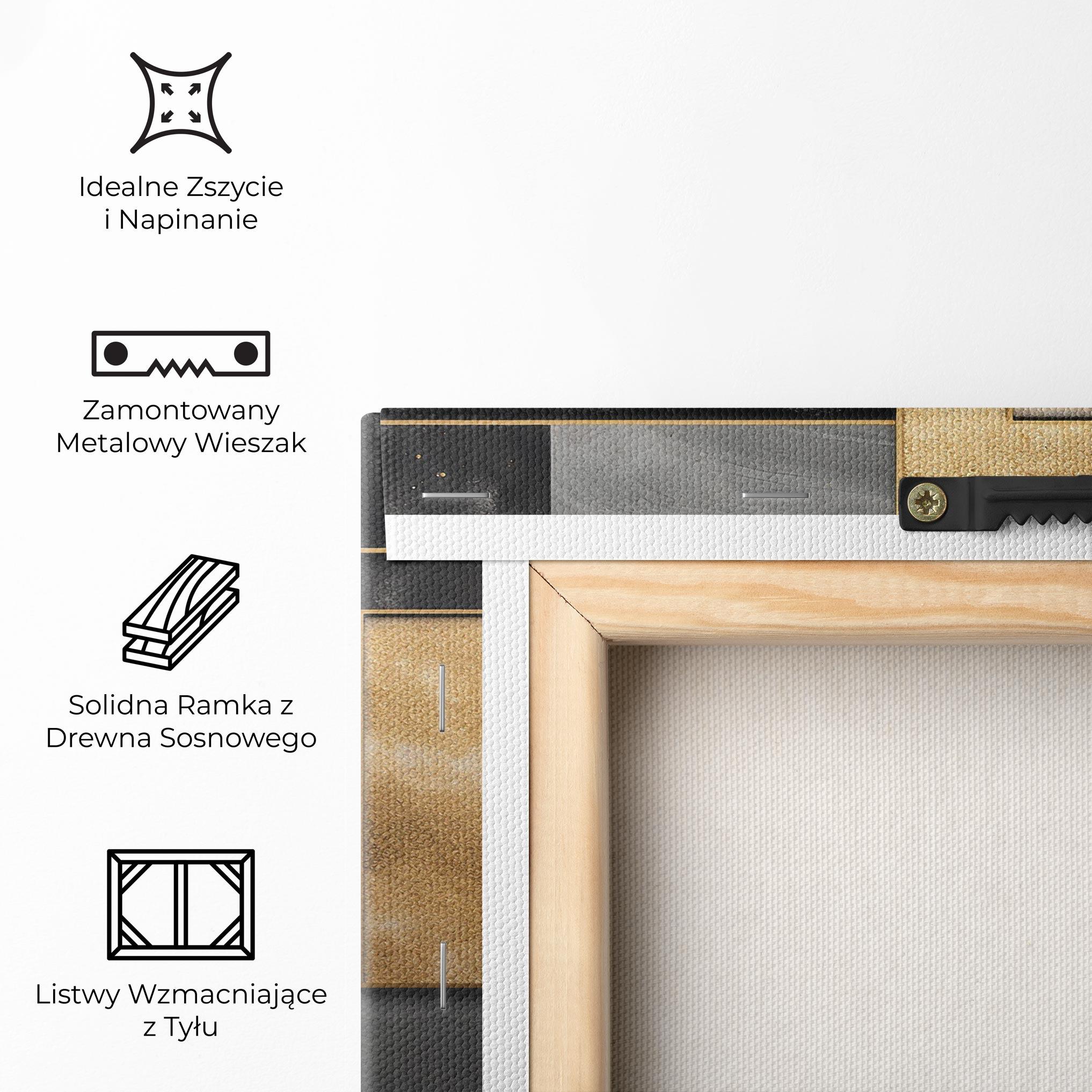 Obraz na Płótnie Abstract Gold Square mockup 5