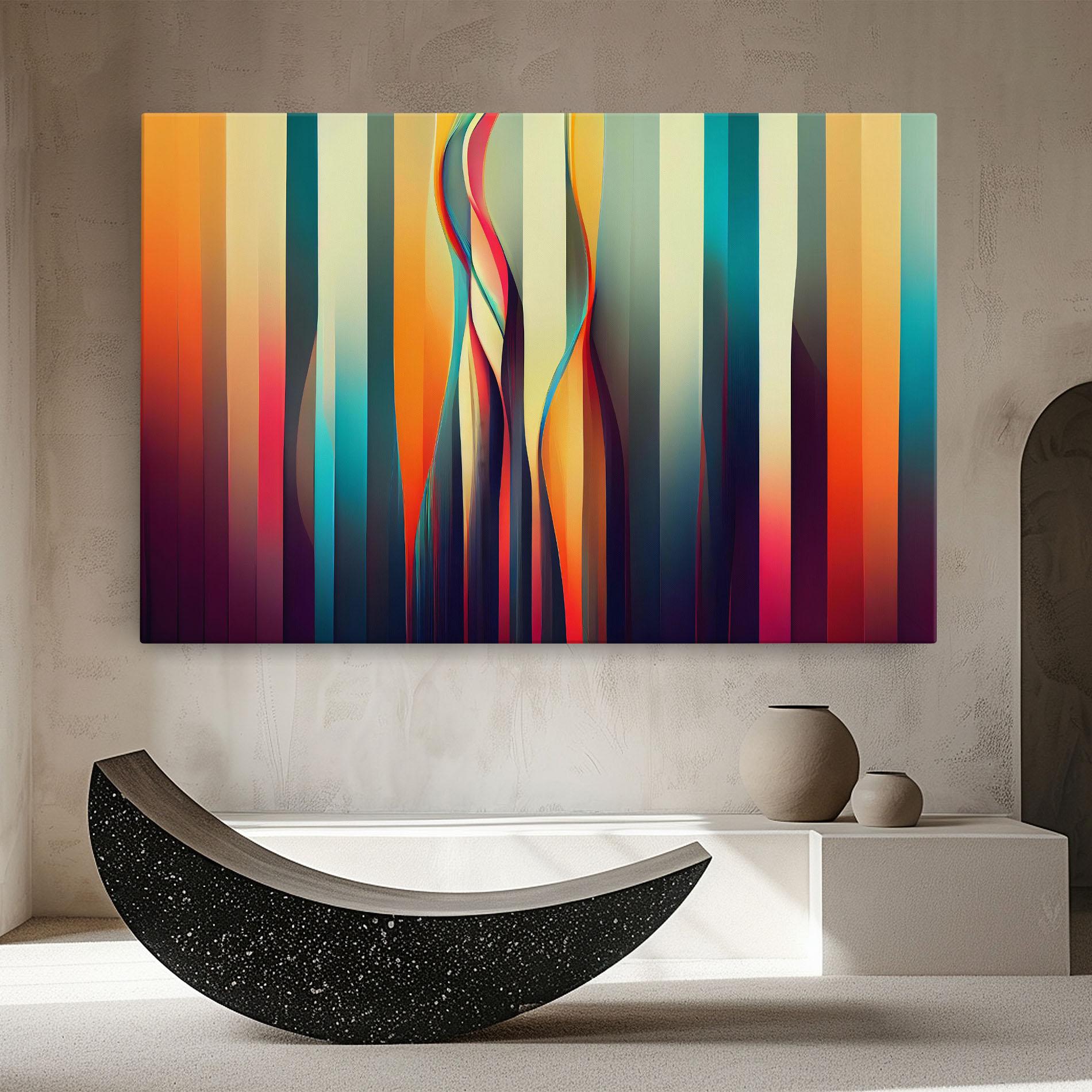 Obraz na Płótnie Colorful Geometric Background mockup 8