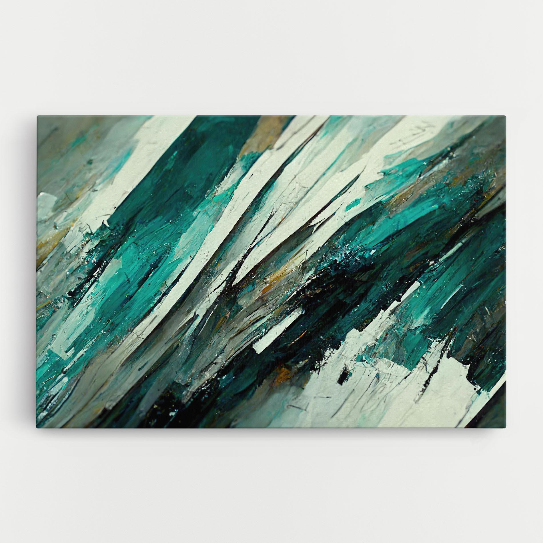 Obraz na Płótnie Abstract Green Artwork mockup 0