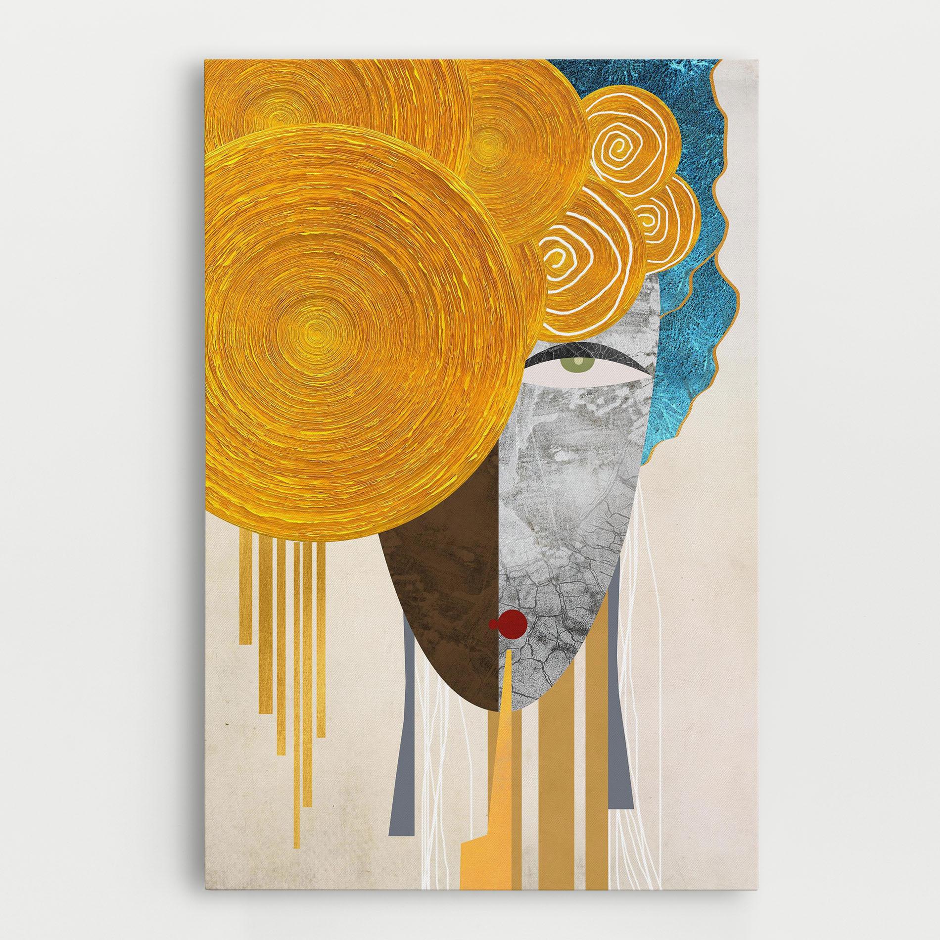 Obraz na Płótnie Abstract Grey Face 1 mockup 0