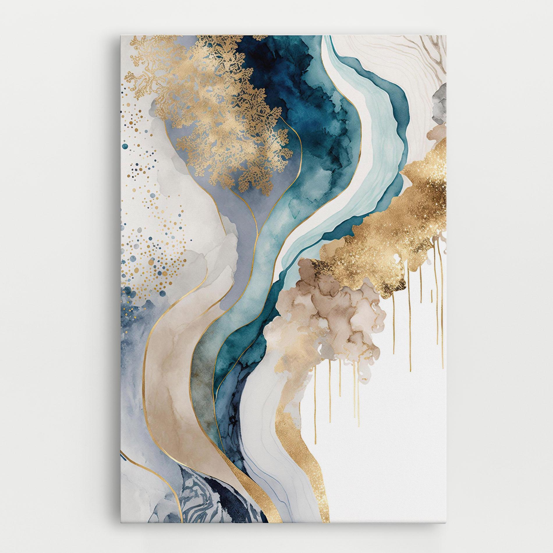 Obraz na Płótnie Light Blue Waves mockup 0