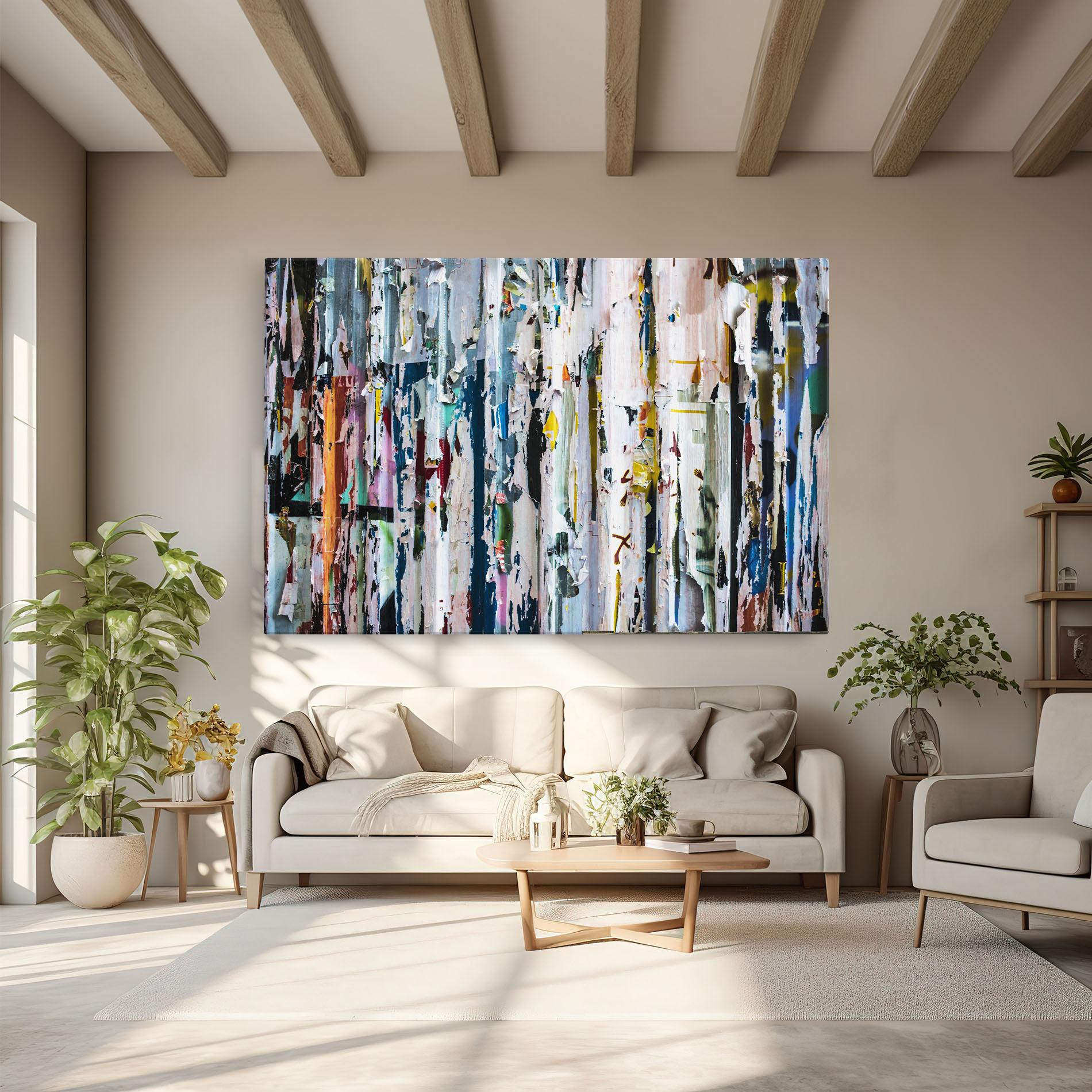 Obraz na Płótnie Abstract Torn Paper mockup 6