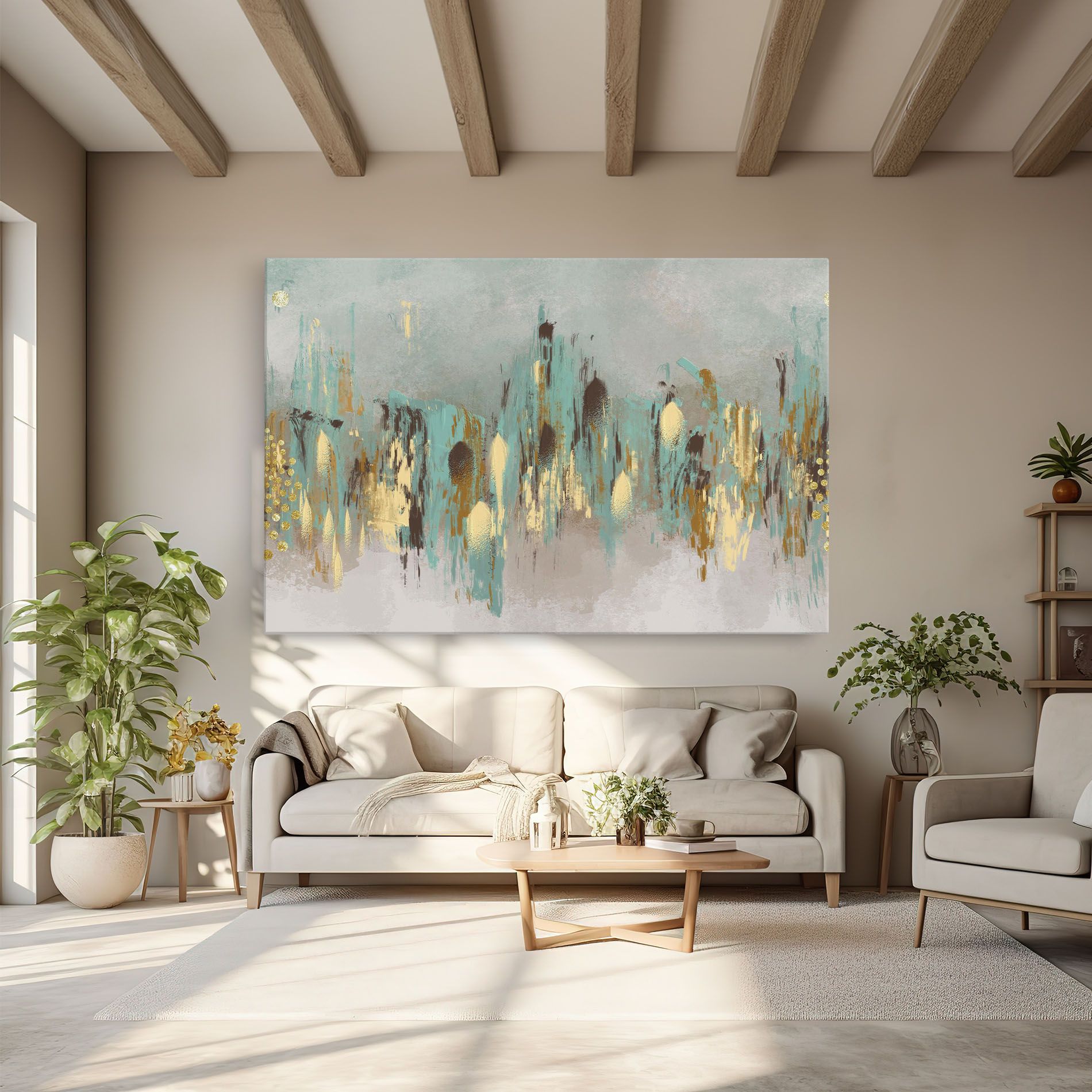 Obraz na Płótnie Gold Spiral Points