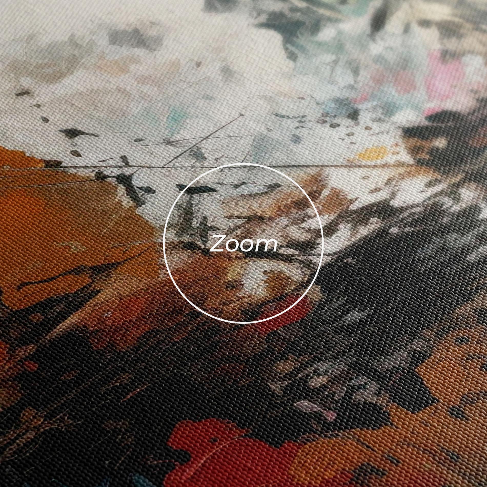 Obraz na Płótnie Abstract City Painting mockup 3