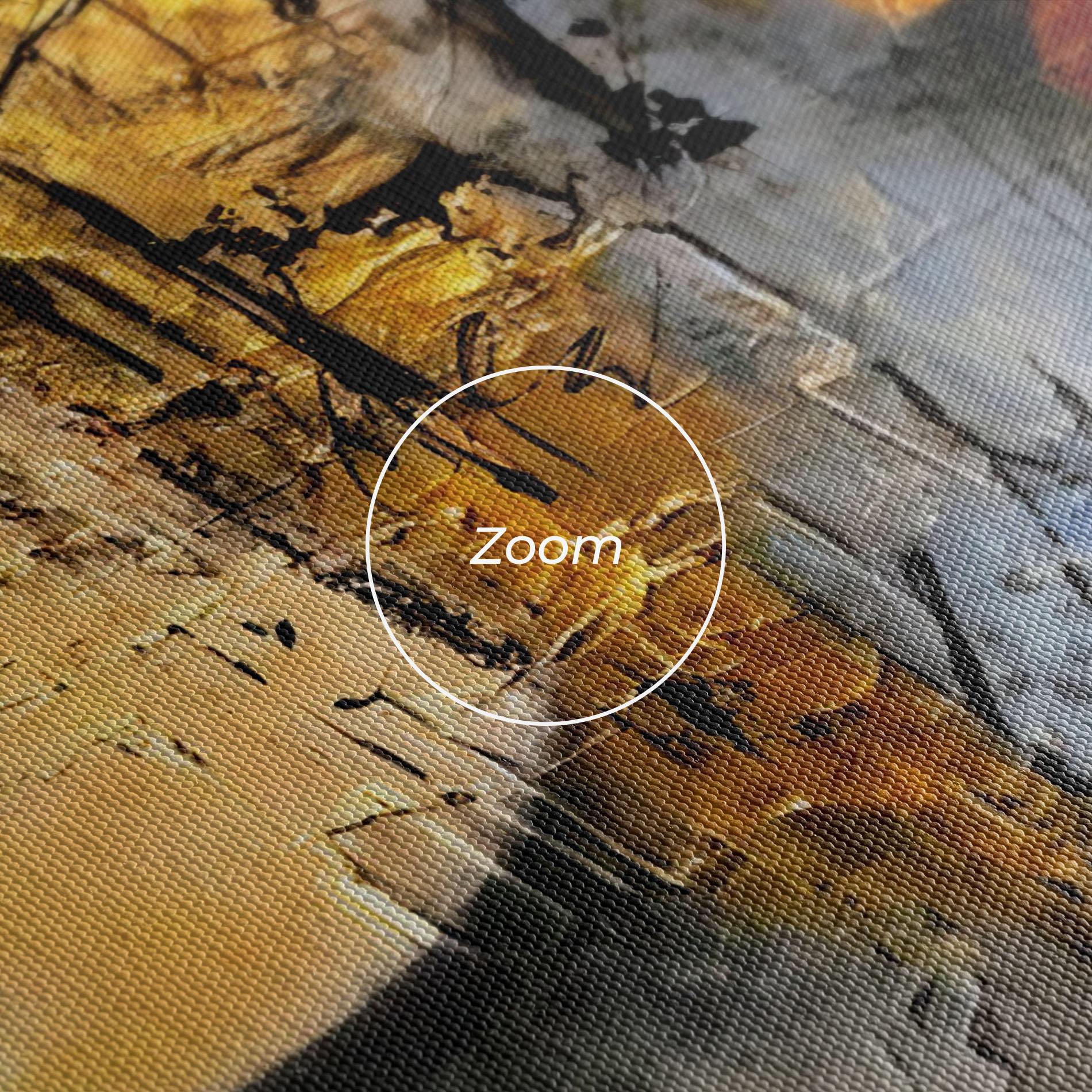 Obraz na Płótnie Abstract Moons mockup 3