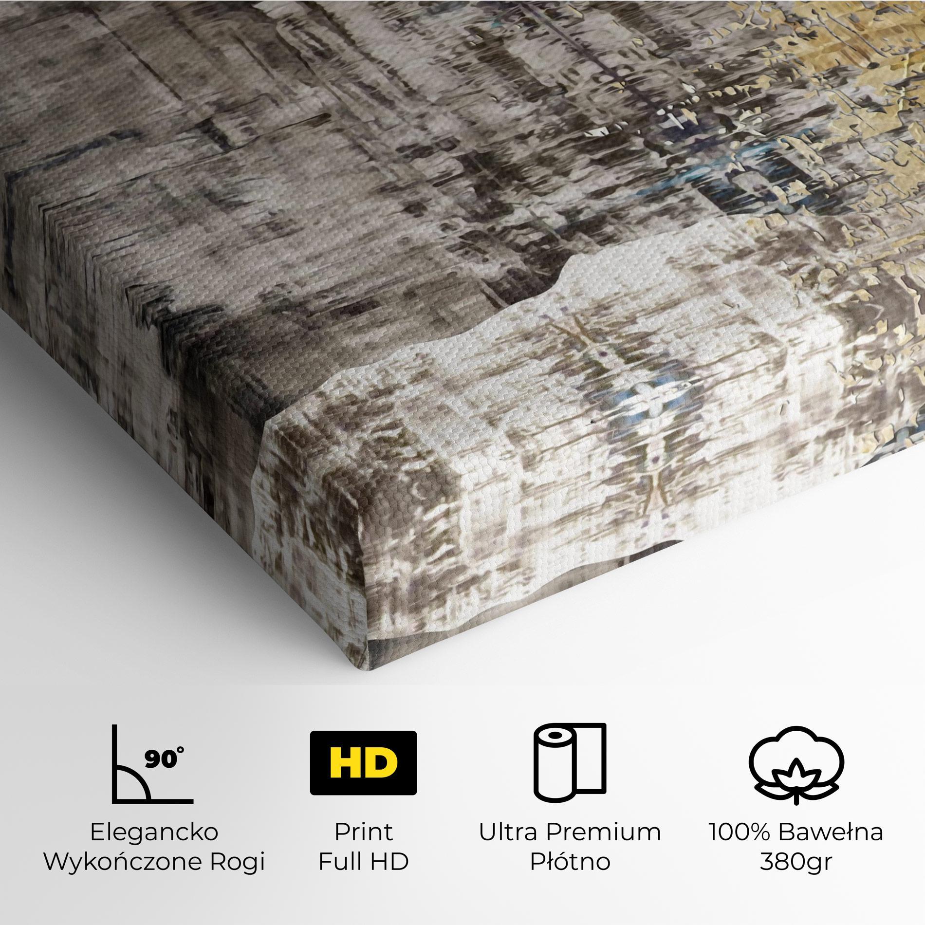 Obraz na Płótnie Gold Oil Paint mockup 4