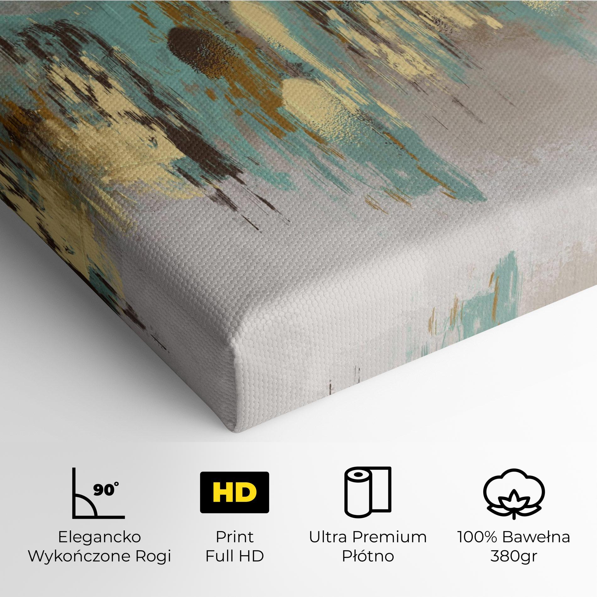 Obraz na Płótnie Gold Spiral Points mockup 4