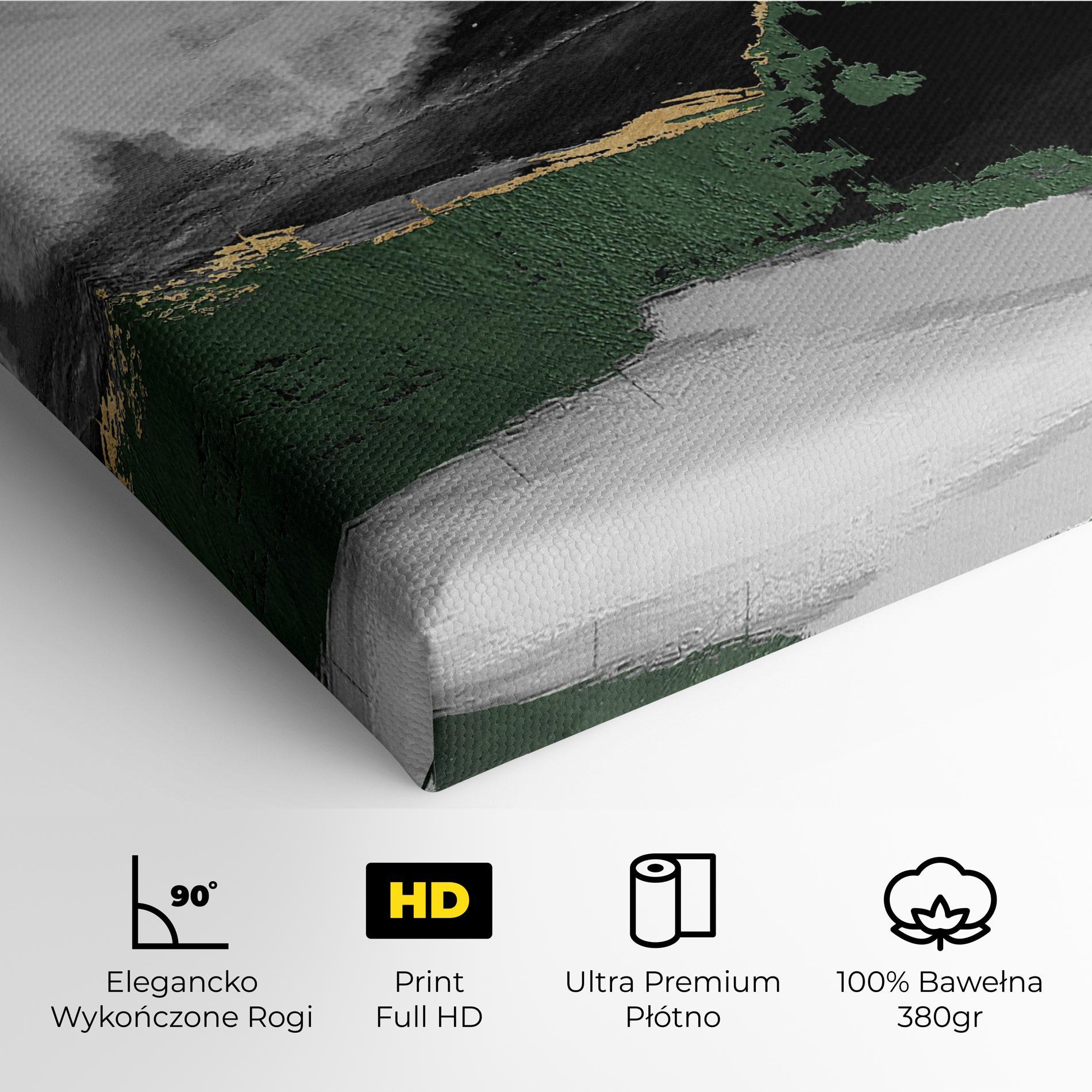 Obraz na Płótnie Grey With Green Painting mockup 4