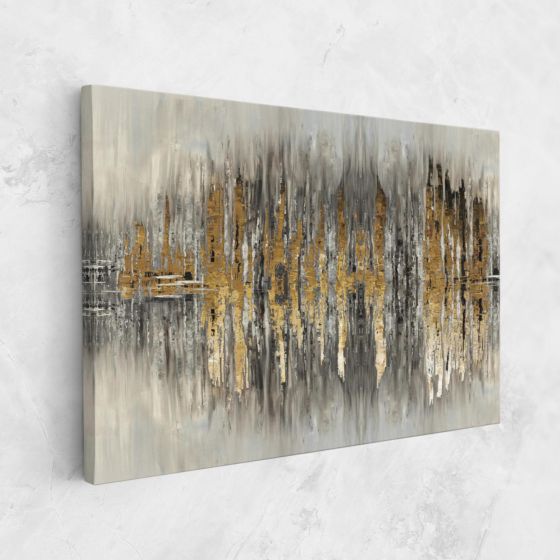 Obraz na Płótnie Acrylic Silver Paint mockup 1