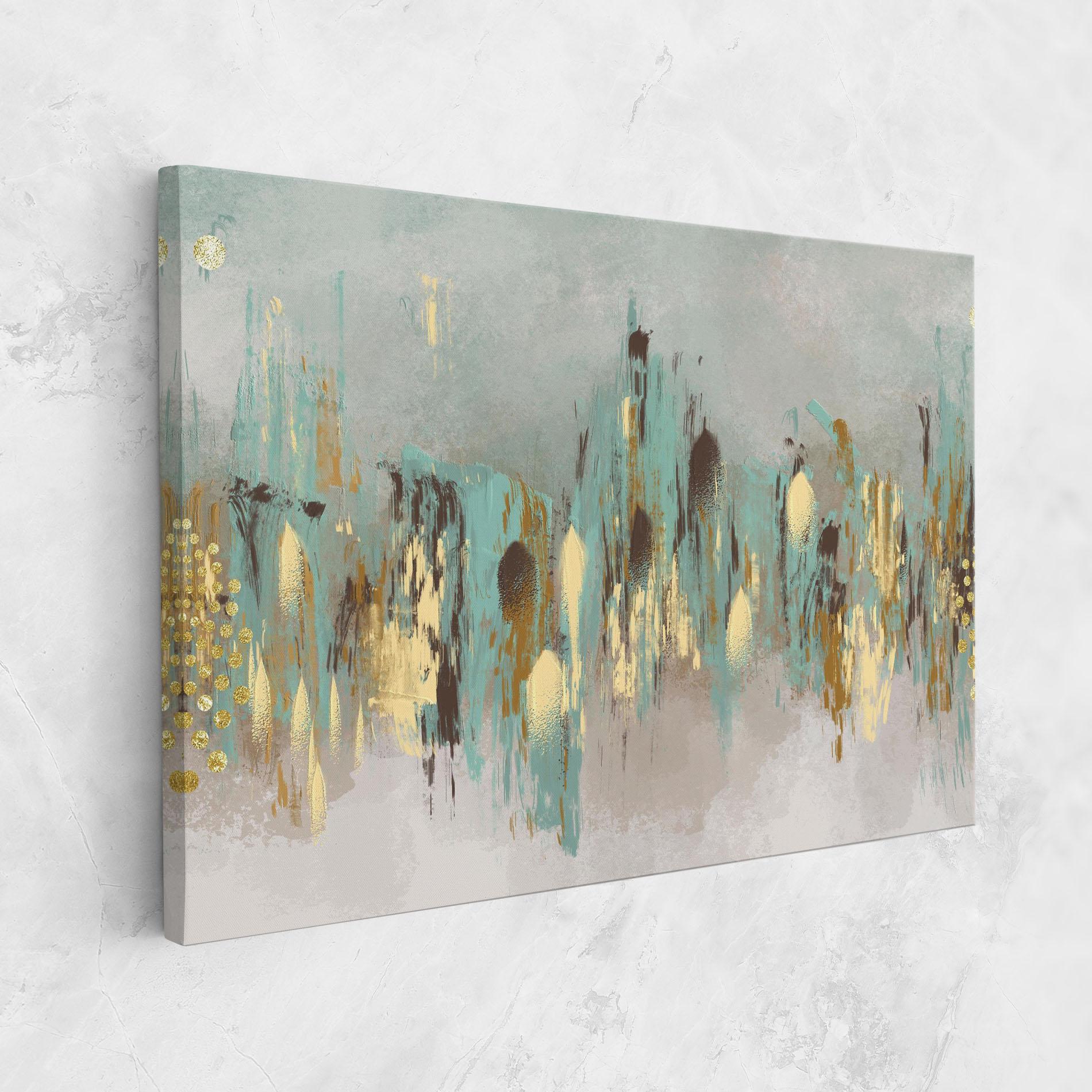 Obraz na Płótnie Gold Spiral Points mockup 1