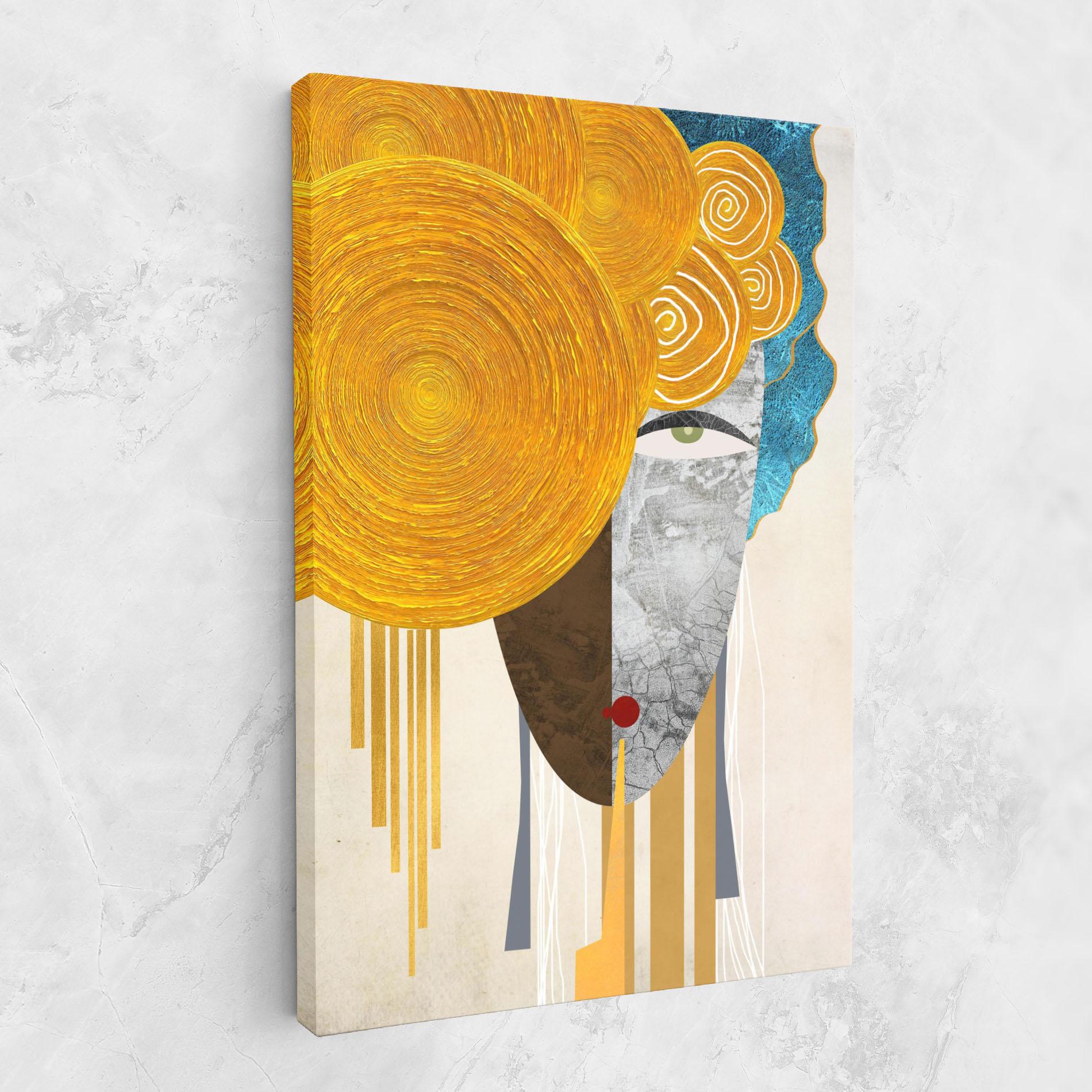 Obraz na Płótnie Abstract Grey Face 1 mockup 1