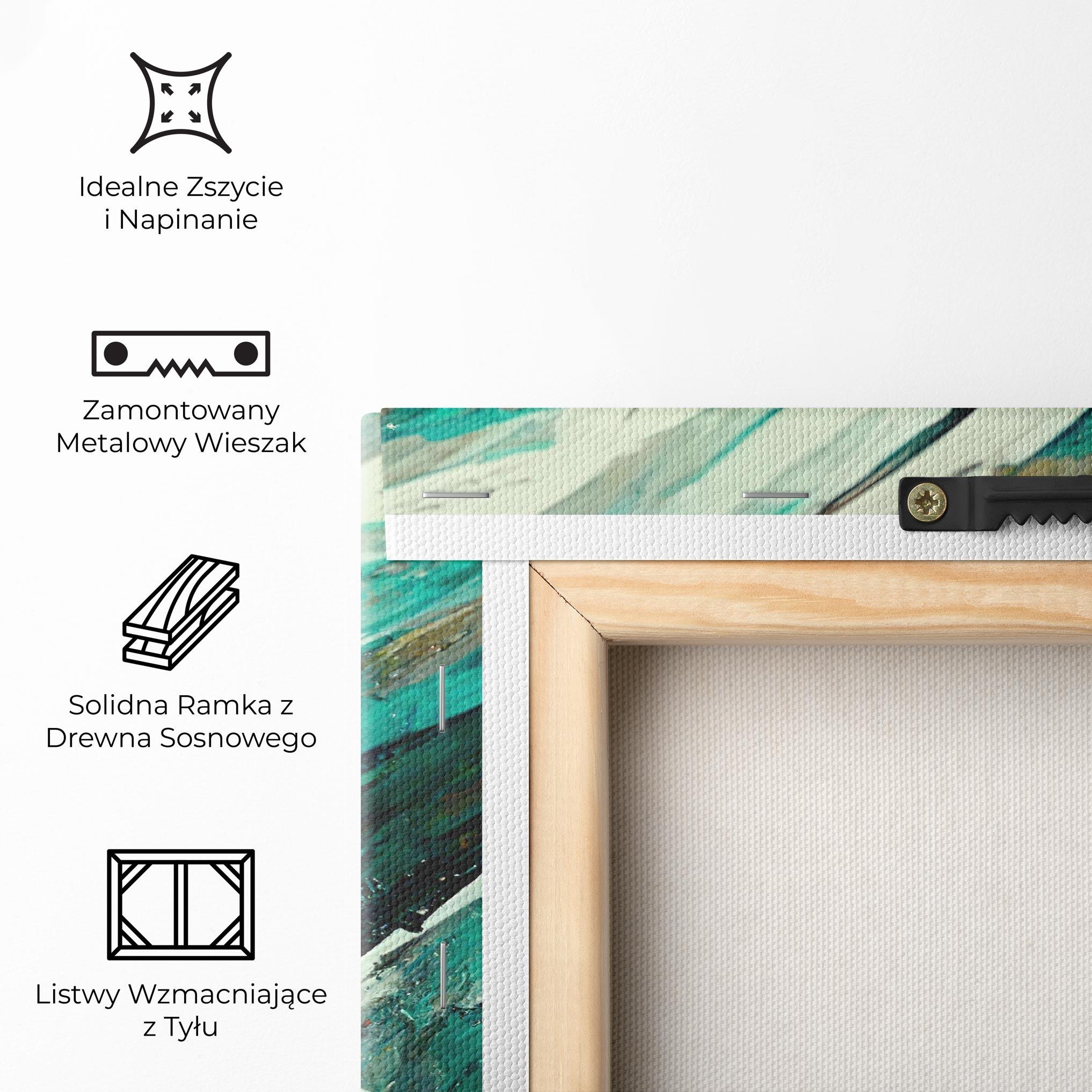 Obraz na Płótnie Abstract Green Artwork mockup 5