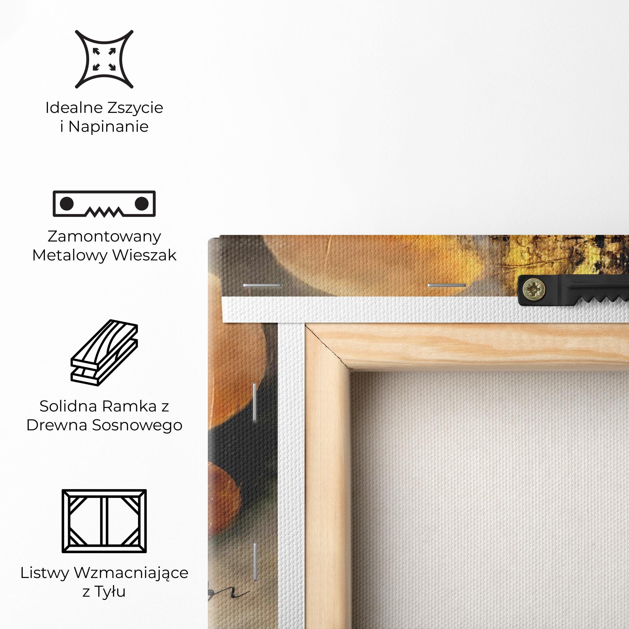 Obraz na Płótnie Abstract Moons mockup 5