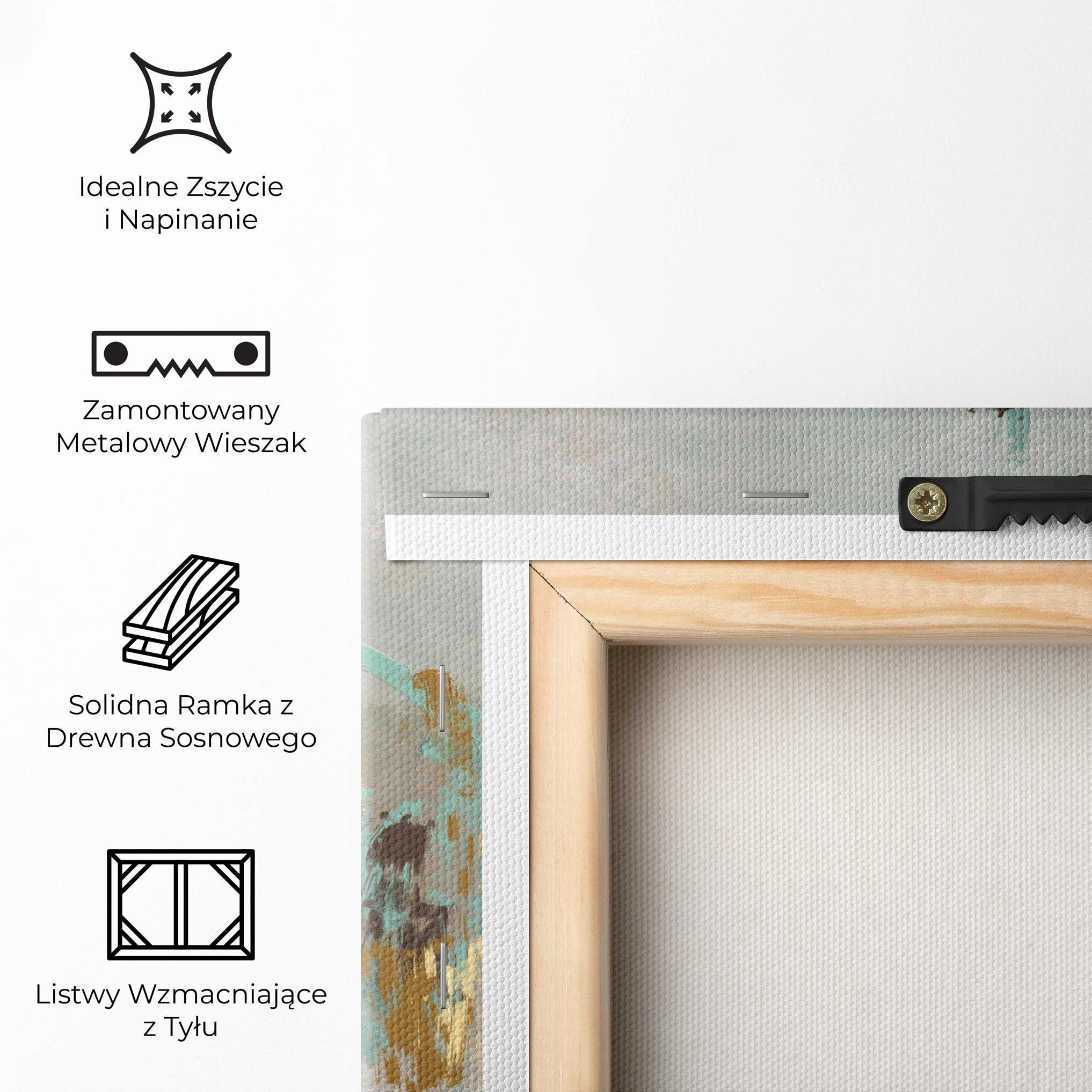 Obraz na Płótnie Gold Spiral Points mockup 5